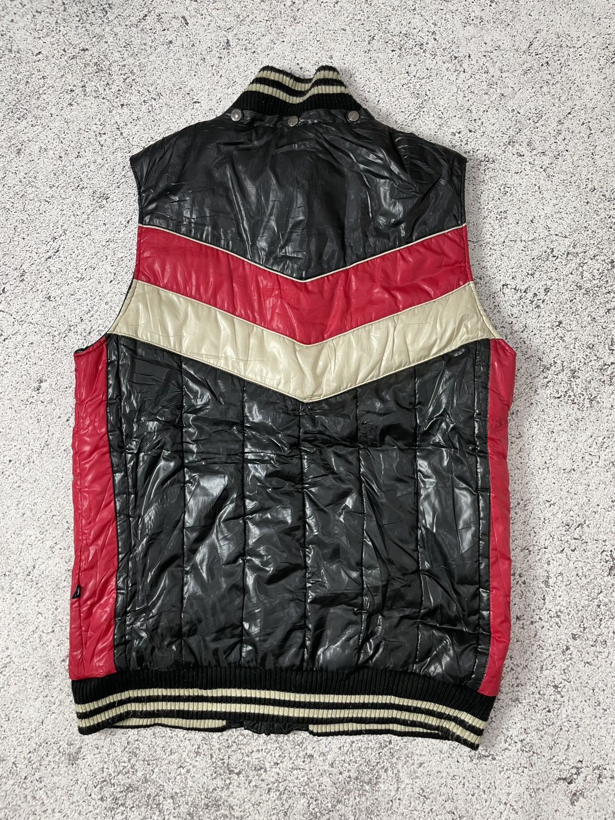 Japanese Brand 2000s Japanese archive vkei bikers puffer vest Size US XL / EU 56 / 4 - 3 Thumbnail