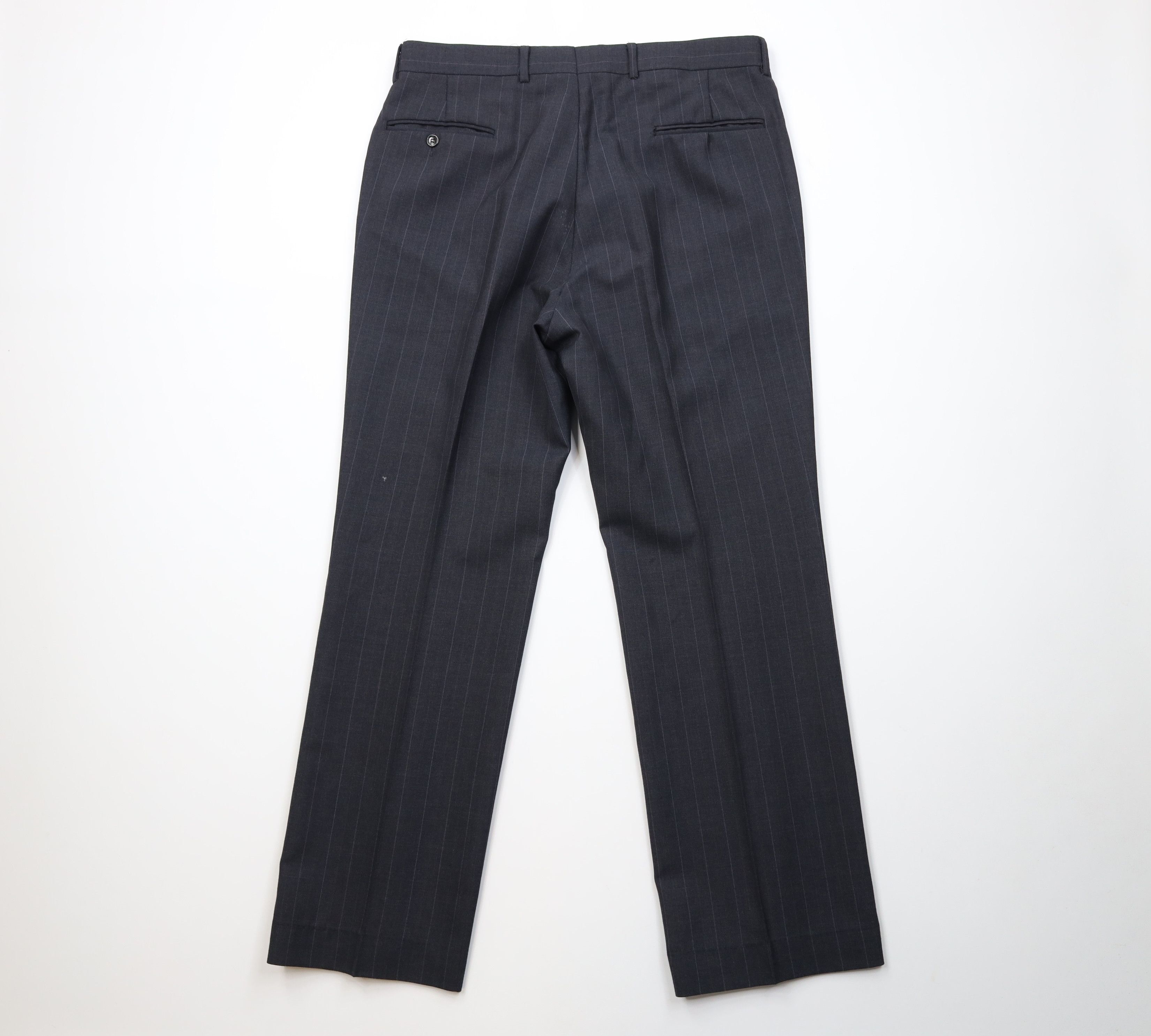 Vintage Vintage 70s Streetwear Pinstriped Wide Leg Chino Pants USA Size US 34 / EU 50 - 10 Thumbnail