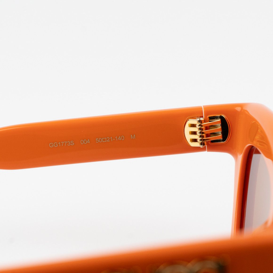 Gucci NEW Gucci GG1773S 004 Orange Brown Cat Eye Unisex Sunglasses Size ONE SIZE - 8 Thumbnail
