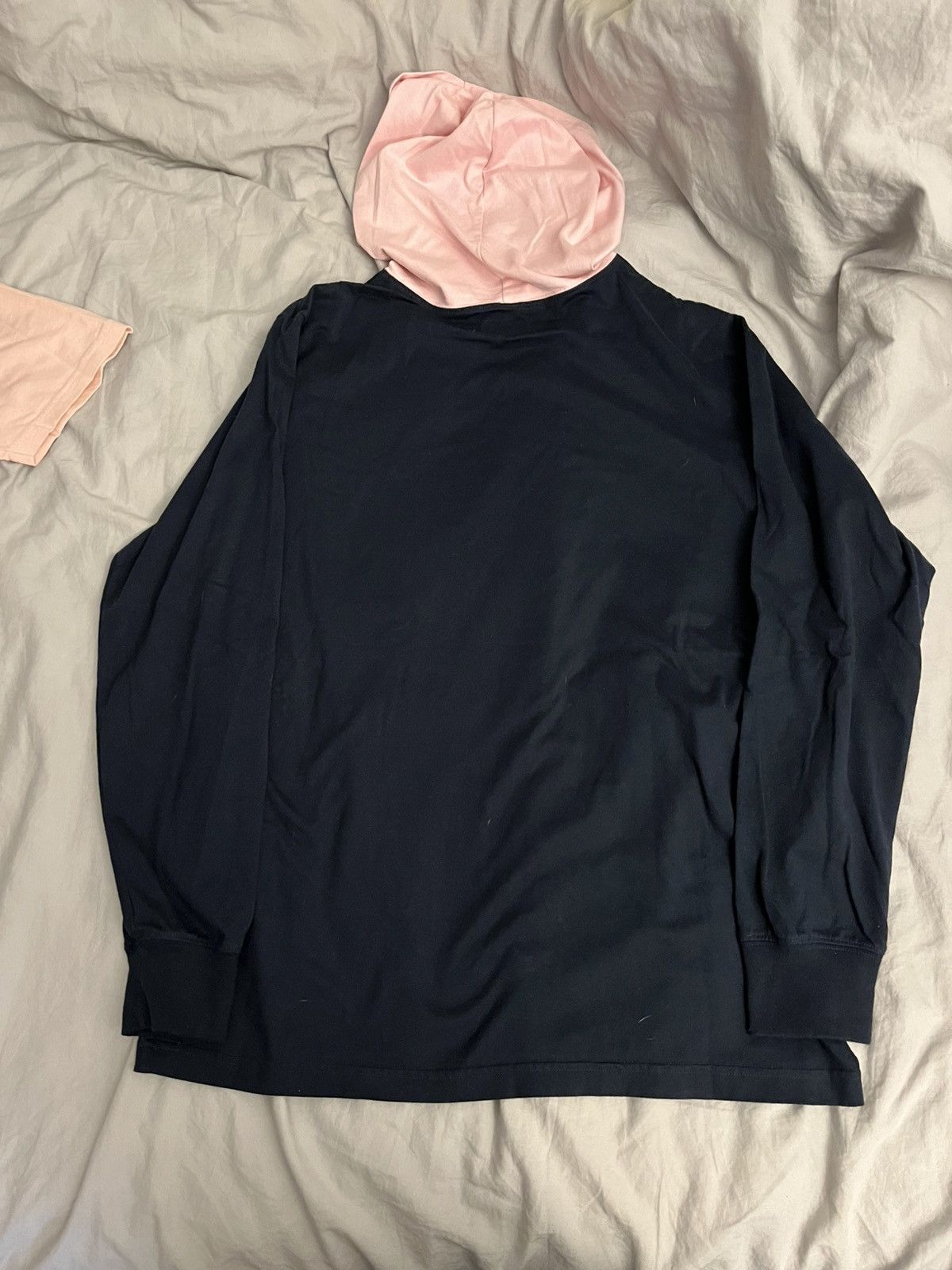 Supreme Supreme navy blue pink hooded long sleeve Size US L / EU 52-54 / 3 - 5 Thumbnail