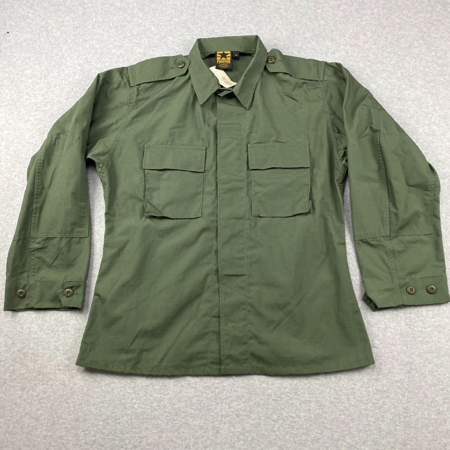 Propper VINTAGE PROPPER Military Jacket M Green Button 2 Pockets All Seasons Casual Workwear Mens Size US M / EU 48-50 / 2 - 2 Thumbnail