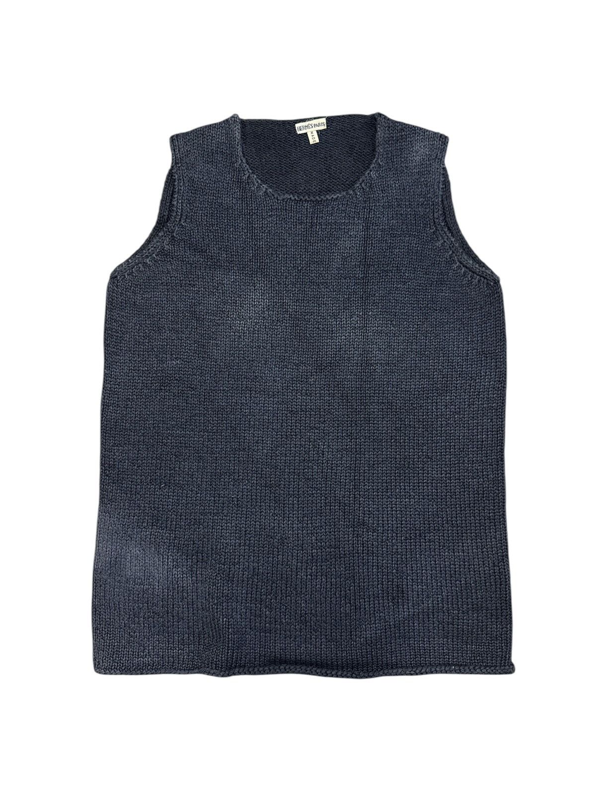 VINTAGE HERMES KNIT TOP SLEEVELESS SHIRT