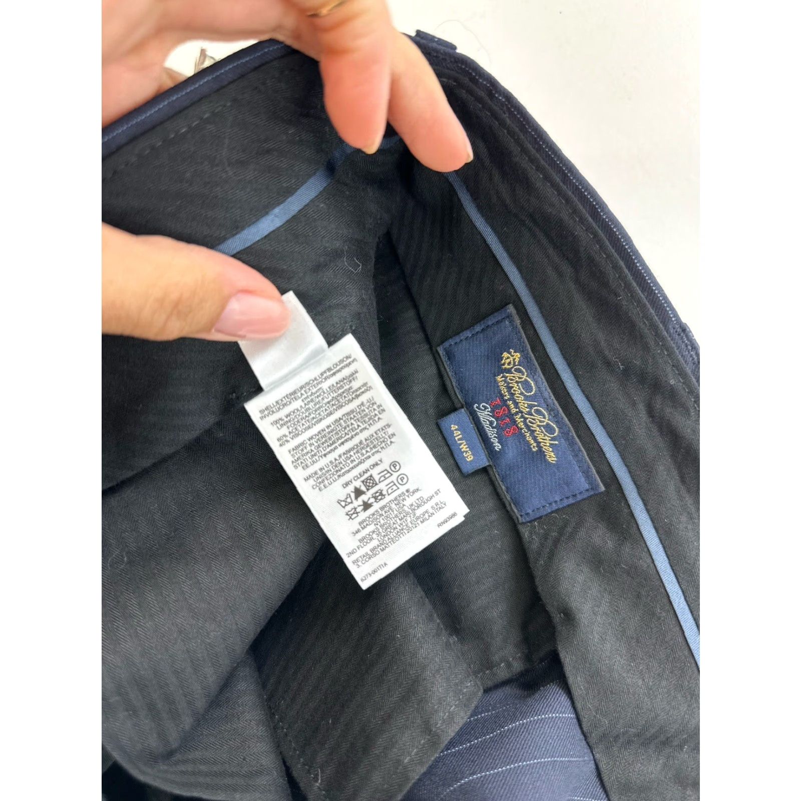 Brooks Brothers VINTAGE Brooks Brothers Madison Dress Pants Men's 38x33 Wool Twill Cuffed Regression For Business Casual Formal Size US 38 / EU 54 - 6 Thumbnail