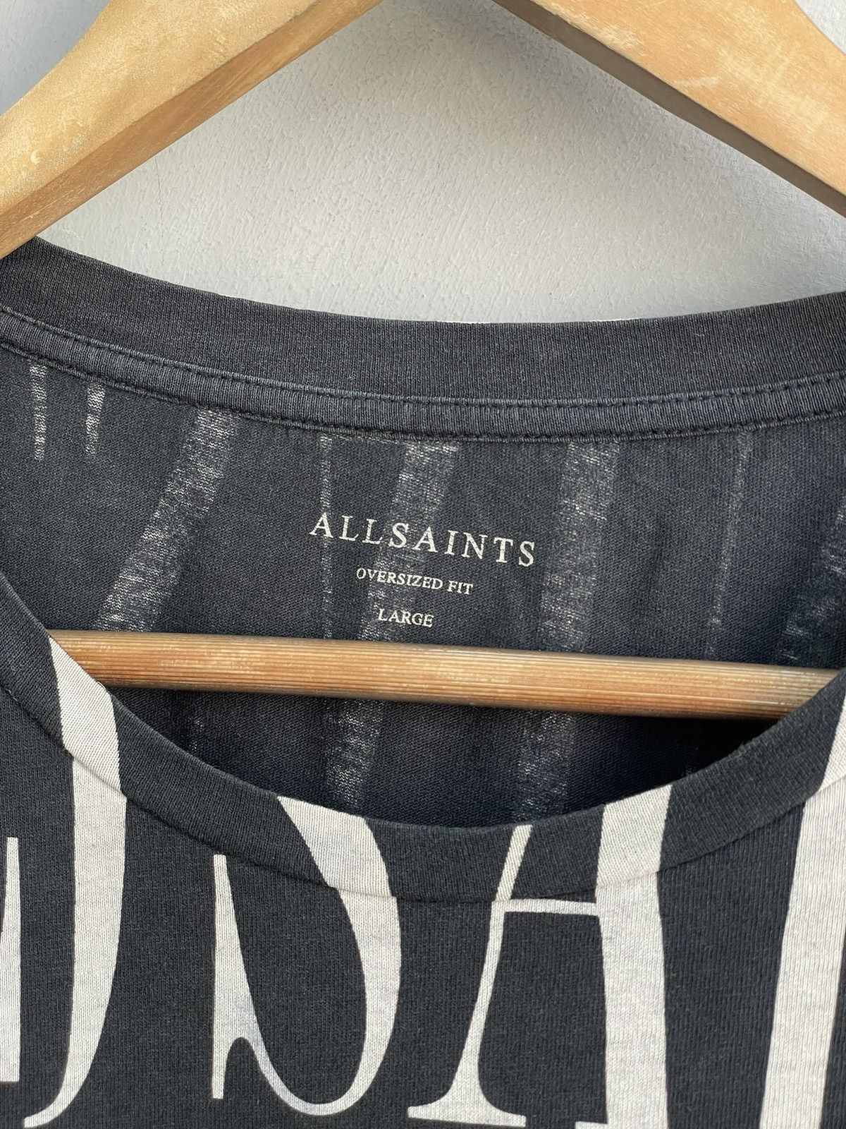 Allsaints All saints Over print y2k monogram t shirt Size US L / EU 52-54 / 3 - 5 Thumbnail