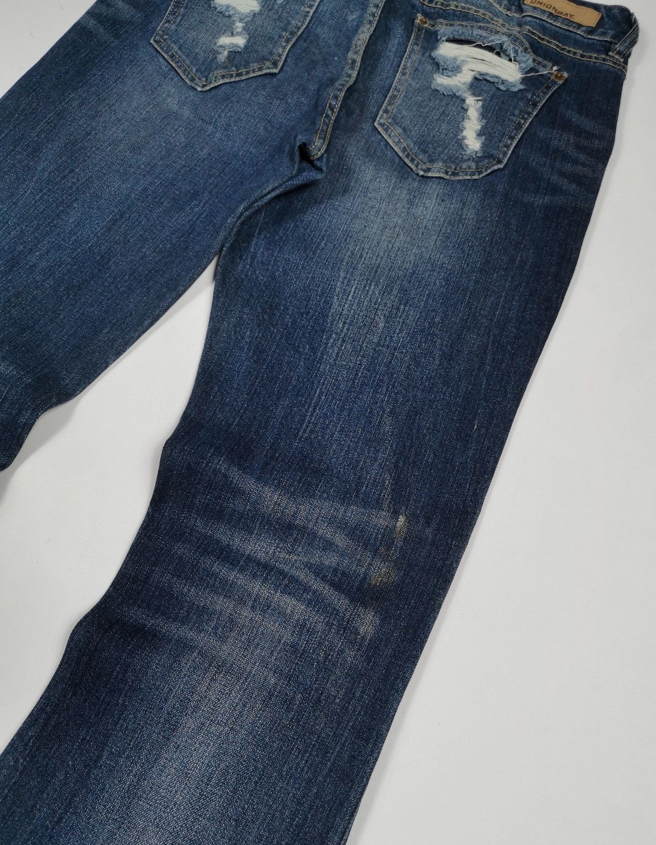 UNIONBAY Flare Distressed Unionbay Denim Jeans Size 30" / US 8 / IT 44 - 6 Thumbnail