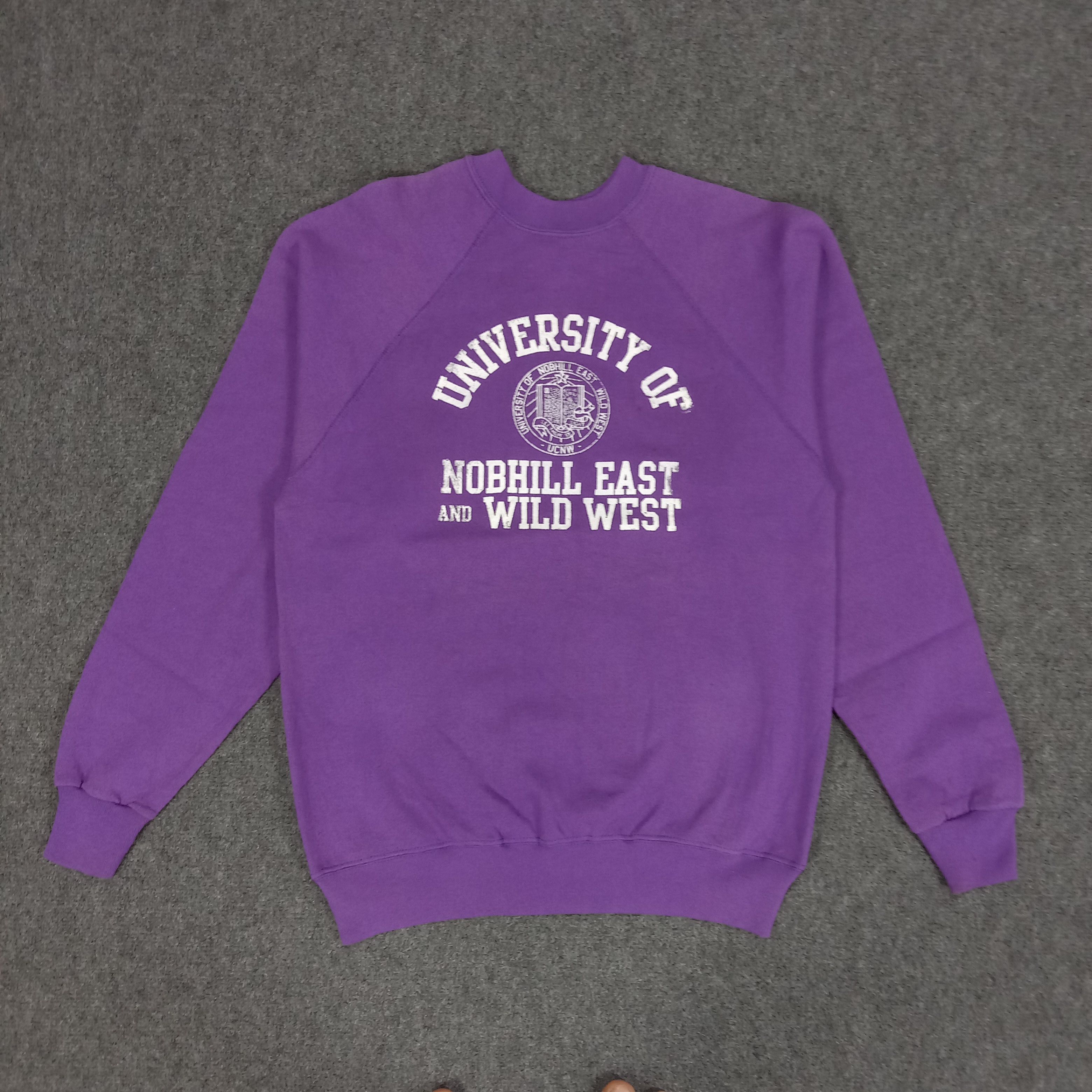 Vintage University Of Nobhill East Wild West Sweatshirt Size US S / EU 44-46 / 1 - 1 Thumbnail