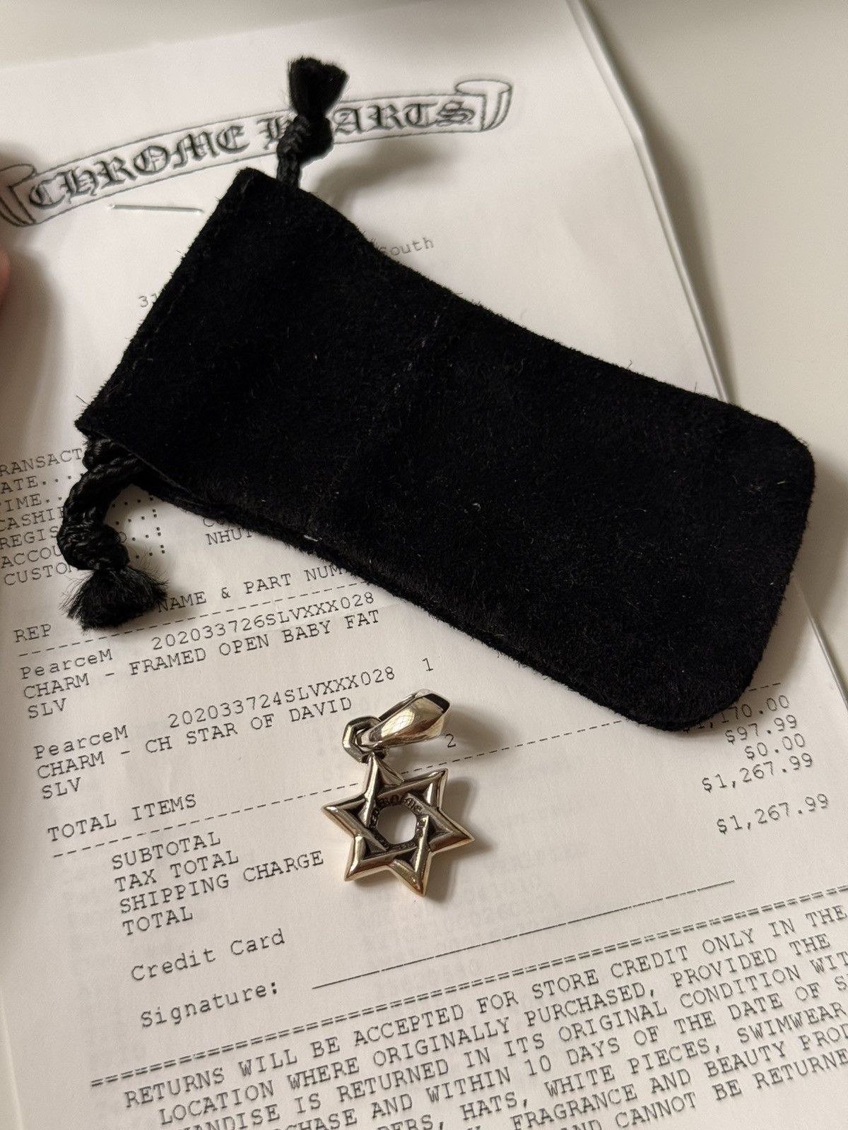 Chrome Hearts Chrome hearts star david small péndant Size ONE SIZE - 1 Thumbnail