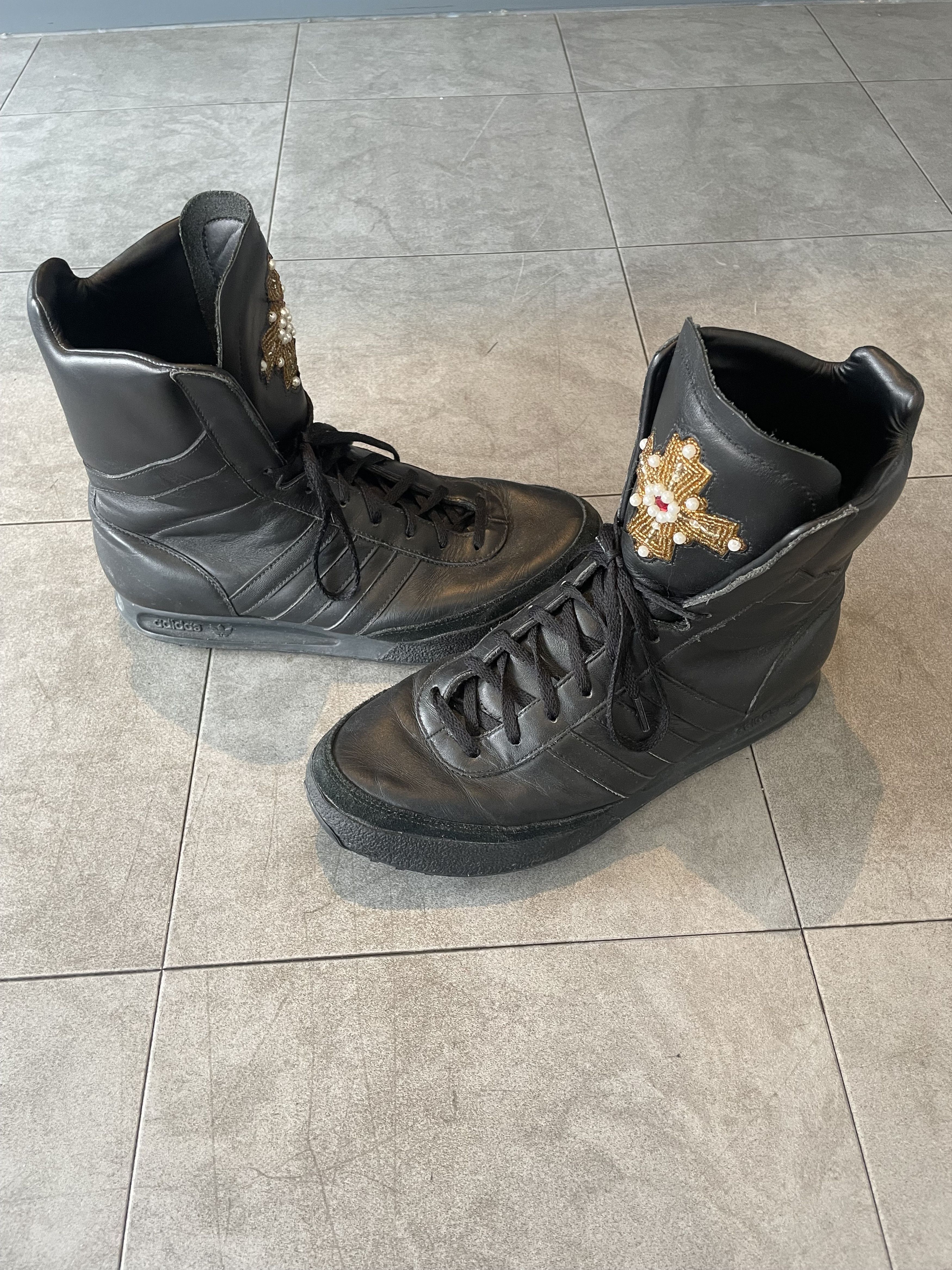 Adidas × Jeremy Scott Jeremy Scott x adidas rhinestone cross boots Size US 10 / EU 43 - 3 Thumbnail