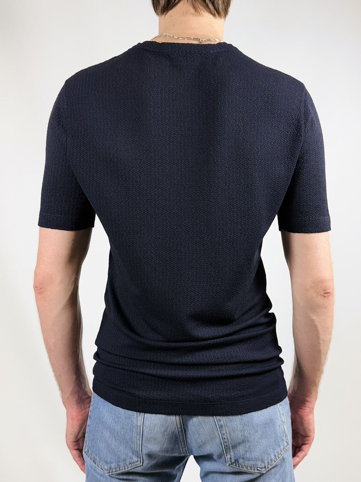 Giorgio Armani Giorgio Armani Viscose Knit T-Shirt Size US L / EU 52-54 / 3 - 3 Thumbnail