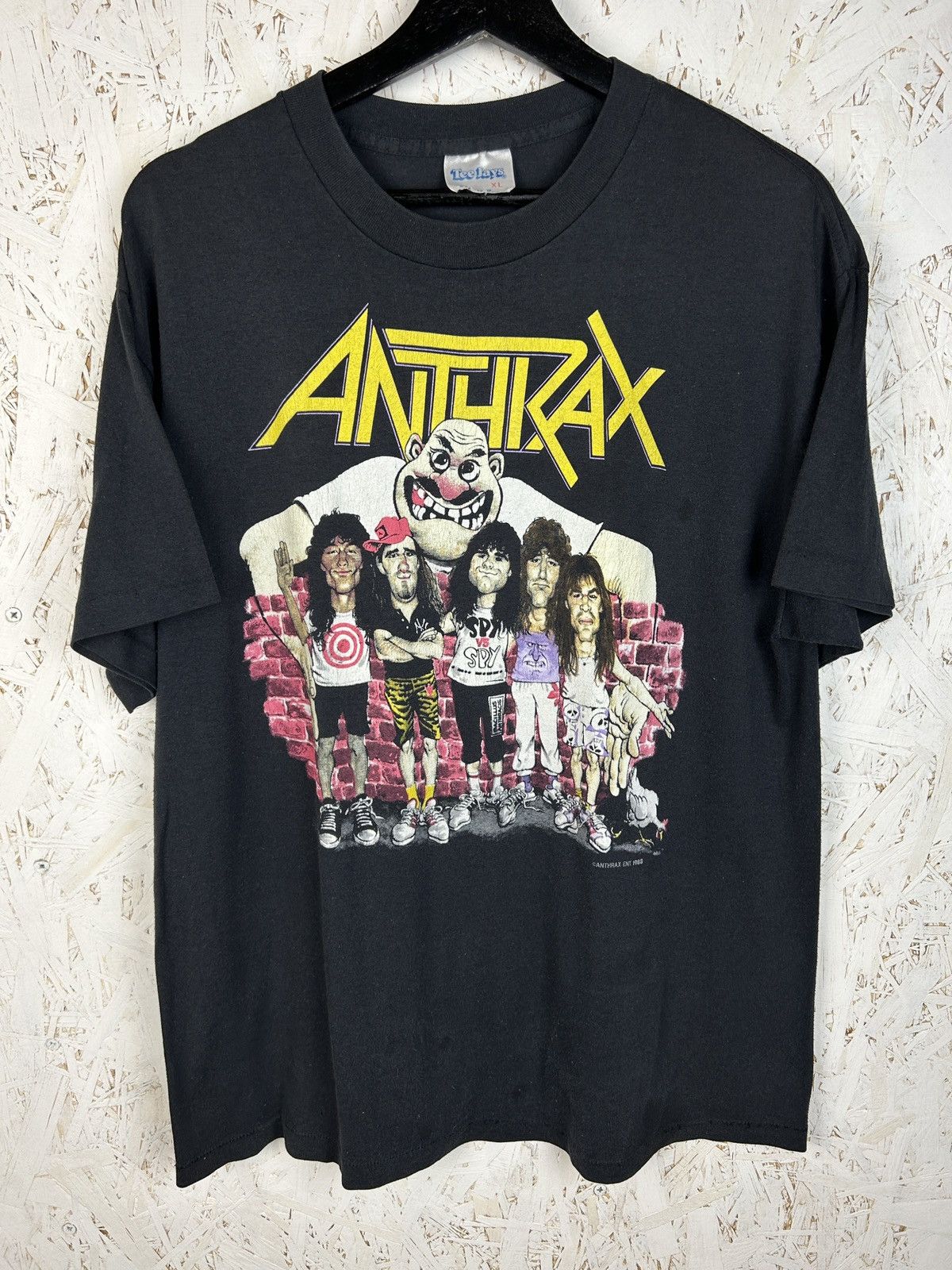 Band Tees 80s Vintage 1988 Anthrax State Of Euphoria T-Shirt Black XL Size US XL / EU 56 / 4 - 1 Thumbnail