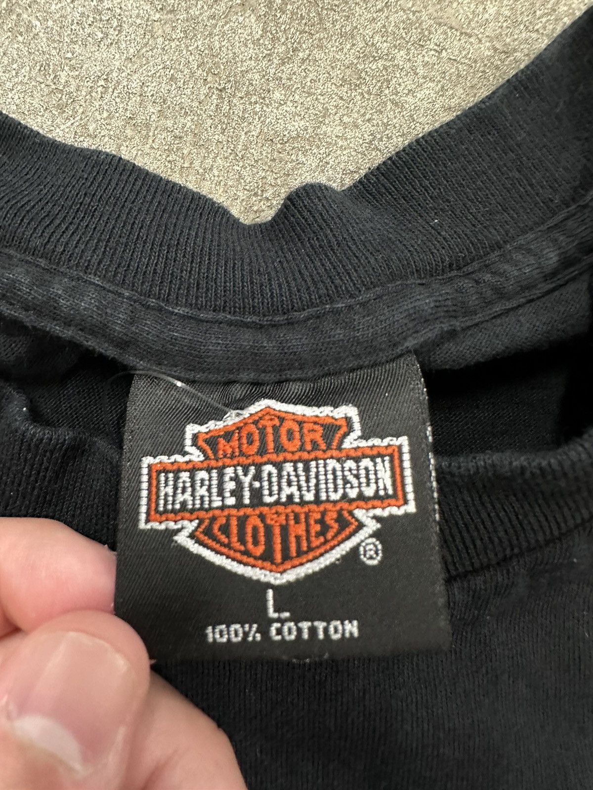 Vintage Vintage 80s Harley Davidson Born In The USA Biker T-Shirt Size US L / EU 52-54 / 3 - 11 Thumbnail