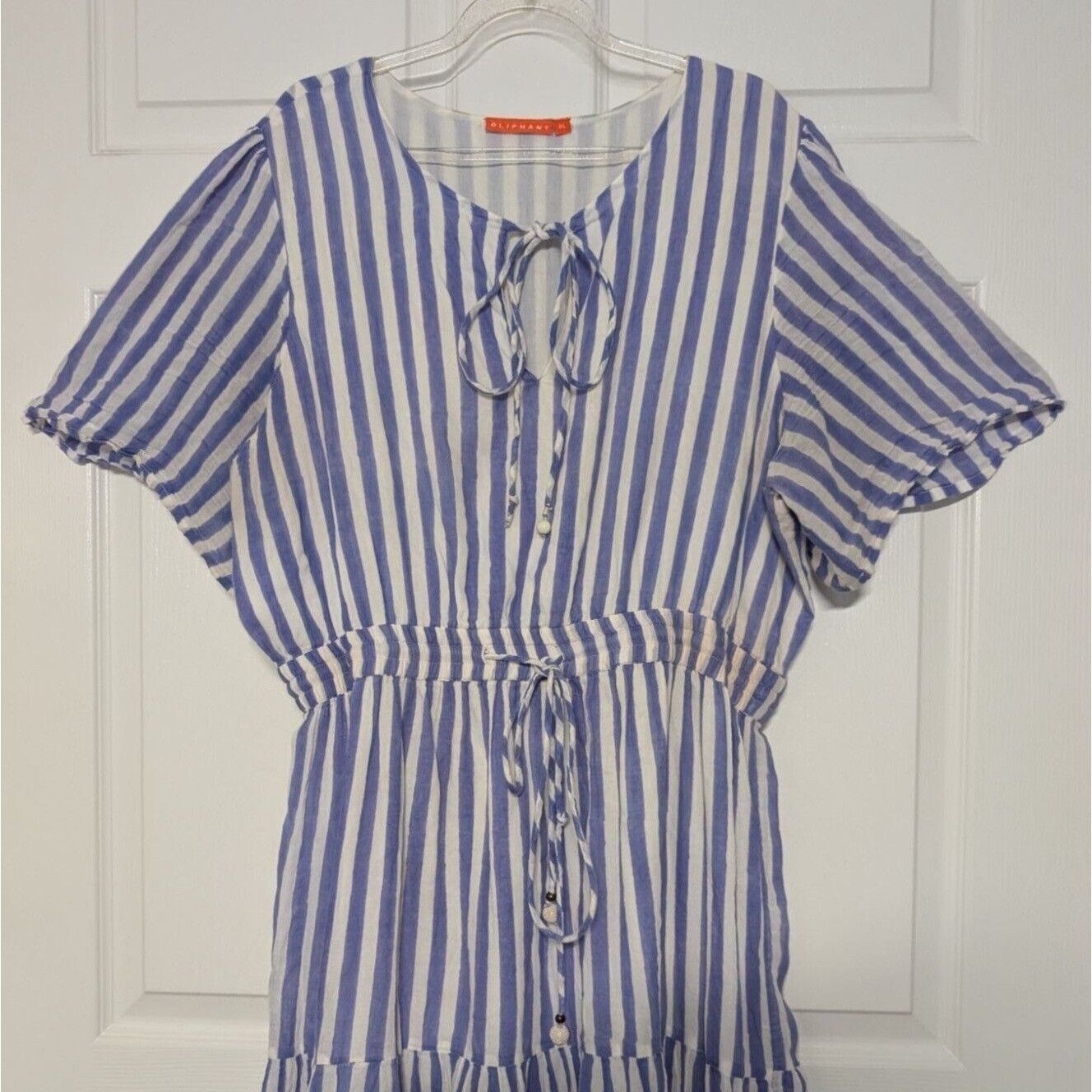 Oliphant Oliphant Tuckernuck Stripe Maxi Dress Womens Size XL Blue Size XL / US 12-14 / IT 48-50 - 2 Thumbnail