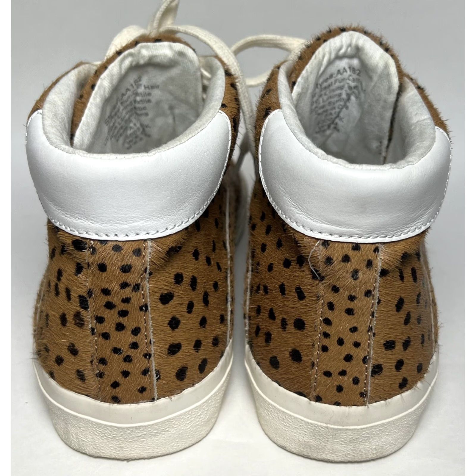 Madewell Madewell Sidewalk Spot Dot Genuine Calf Hair High Top Sneakers Shoes Womens 8 Brown Spotted Casual Sneaker Calf Hair Size M / US 6-8 / IT 42-44 - 5 Thumbnail