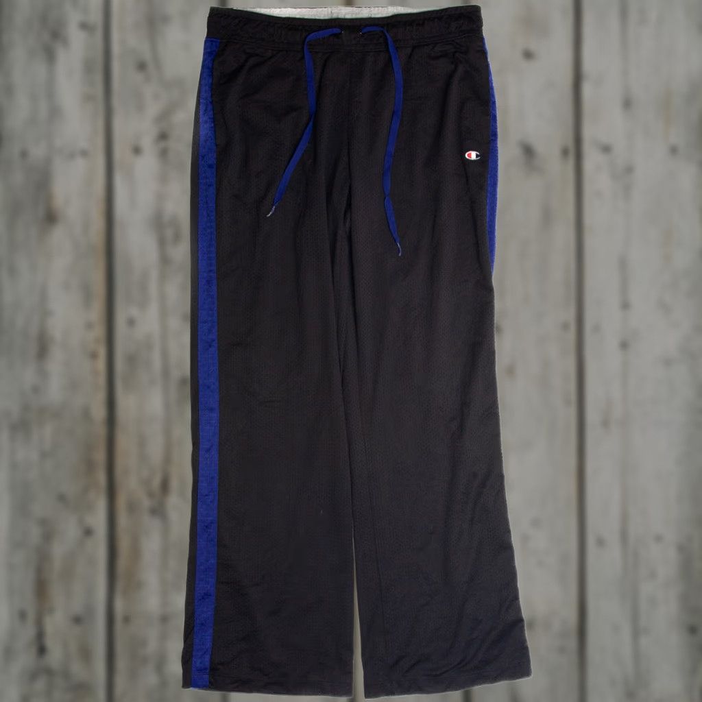 Champion VINTAGE Champion Track Pants Medium Black Polyester / Cotton Pants Boys Womens Men? Size US 31 - 1 Thumbnail