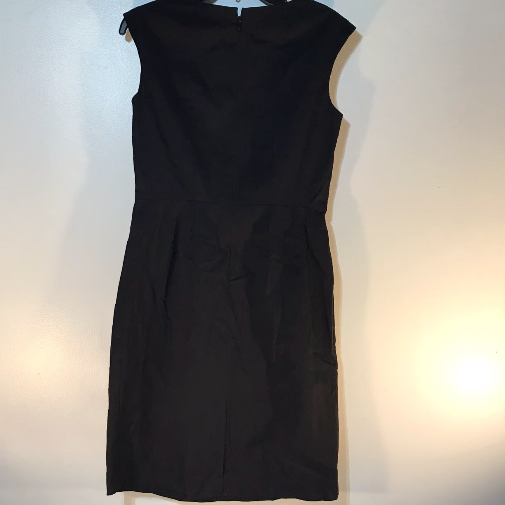 Vintage Vera Wang Simply Vera Vera Wang Black Sleeveless Embroidered Studded Midi Dress Women Size 6 Spring Summer Size M / US 6-8 / IT 42-44 - 3 Thumbnail