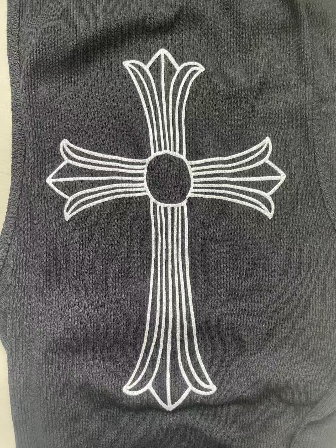 Chrome Hearts Chrome Hearts Cross T-Bar Black Tank Top Size M / US 6-8 / IT 42-44 - 4 Thumbnail