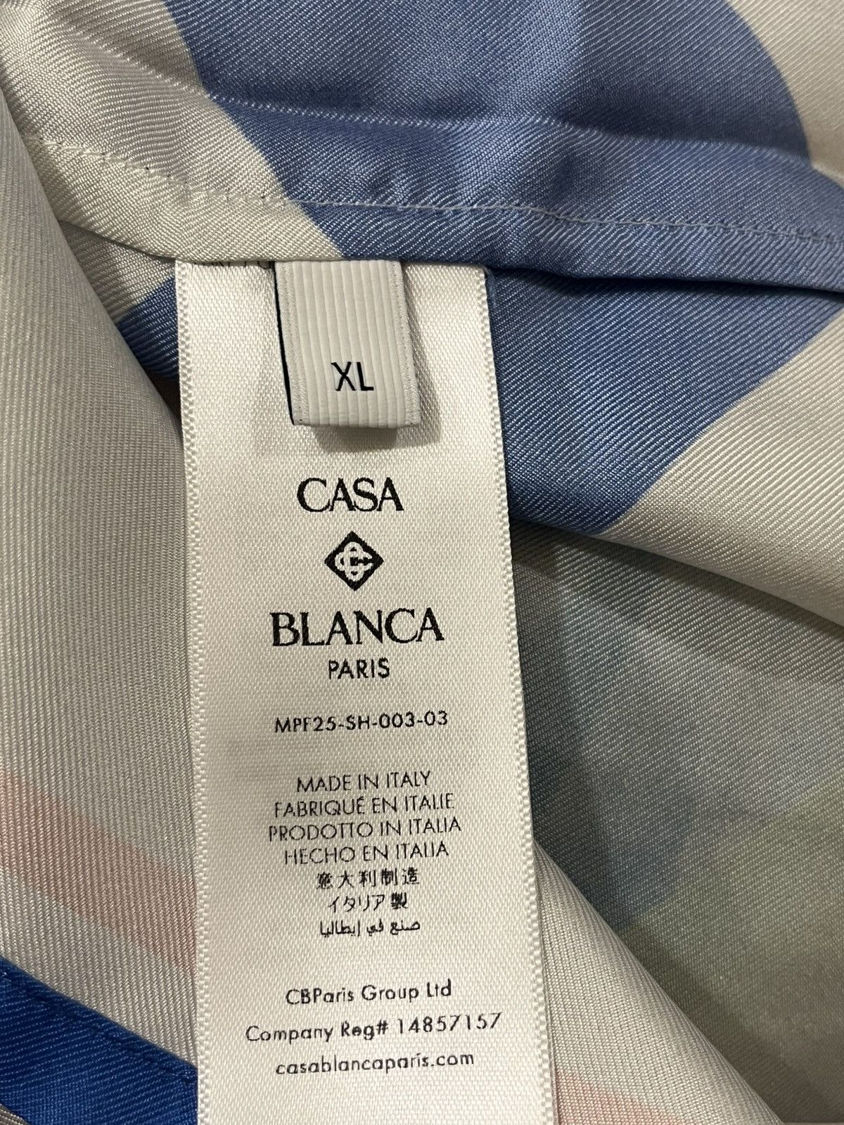 Casablanca Fuji Dream Cuban Collar Short Sleeve Shirt Sz XL Size US XL / EU 56 / 4 - 12 Thumbnail