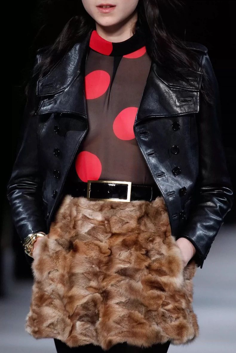 Saint Laurent Paris Saint Laurent Paris Show off fur short skirt-2506 Size US 32 / EU 48 - 5 Thumbnail