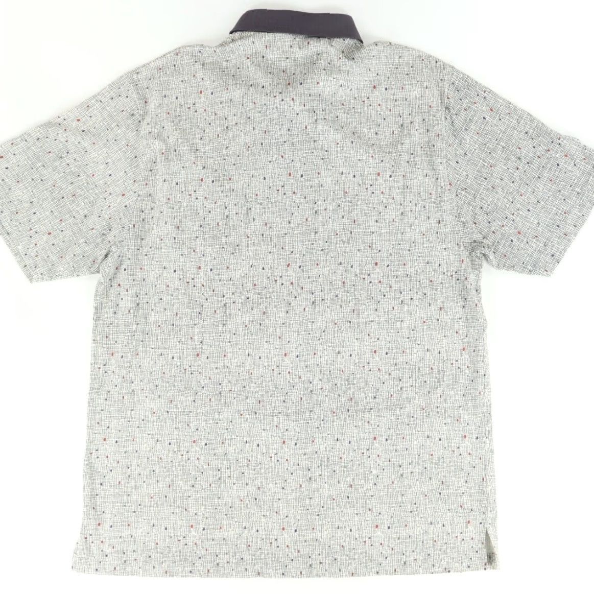 Vintage VTG Cotton Mist Mens Polo Shirt Gray 2XT Tall Pocket Patterned Shirt Size US XXL / EU 58 / 5 - 4 Thumbnail