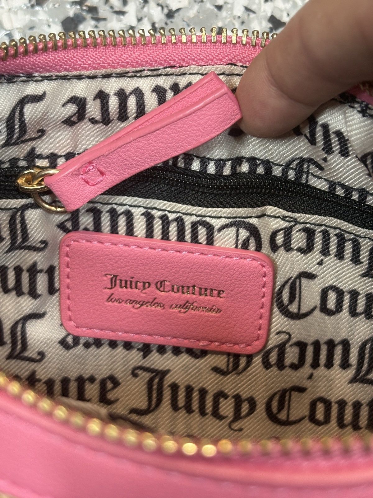 Juicy Couture Vintage Y2K Juicy Couture Gelato Pink Striped Shoulder Bag Size ONE SIZE - 7 Thumbnail