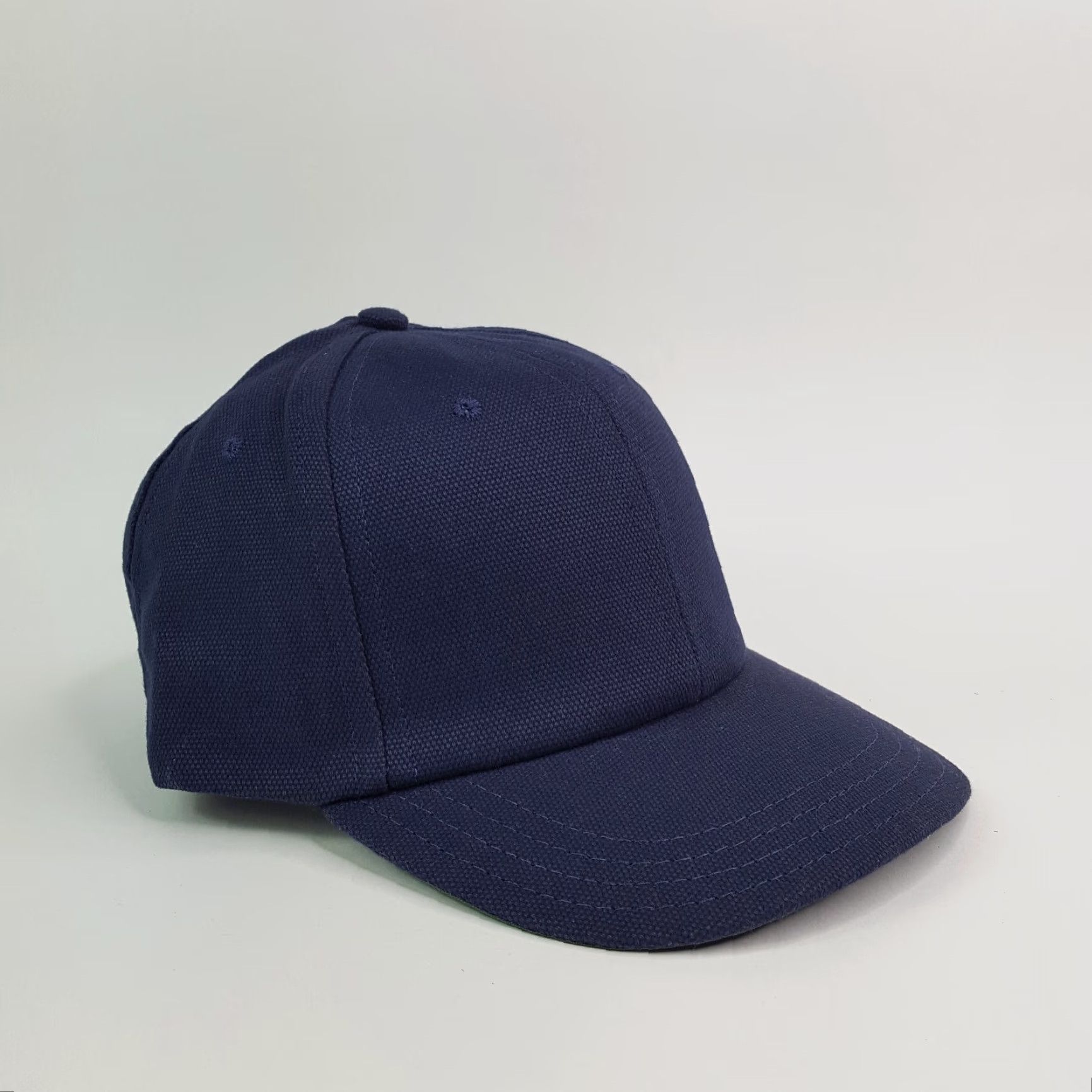 Vintage VINTAGE Town Talk Navy Blue Adjustable Hat Baseball Cap USA Made Knit Cotton Blend Embroidered Breathable Lightweight Solid 90s Casual Mens Hat Size ONE SIZE - 4 Thumbnail