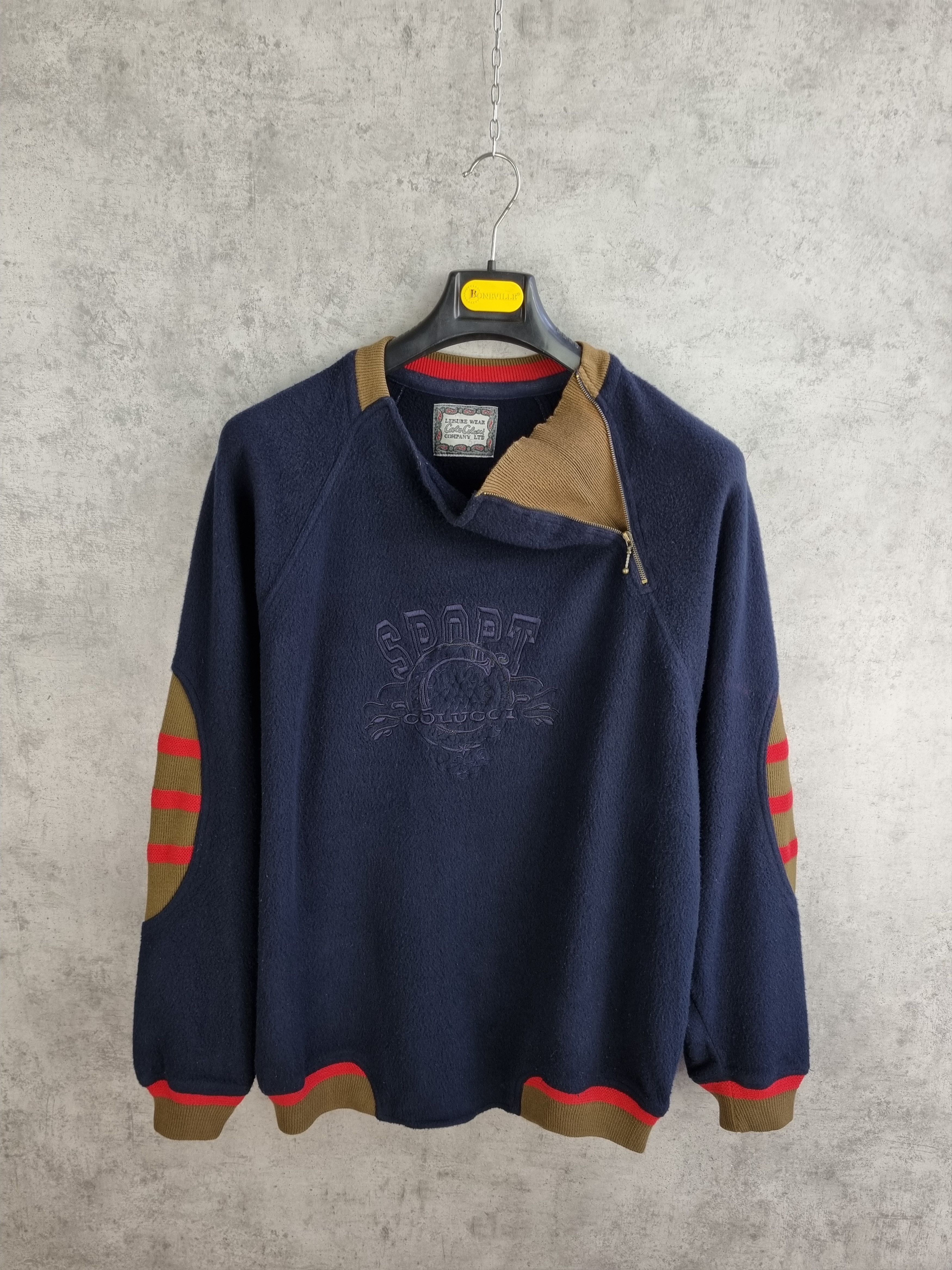 Carlo Colucci × Japanese Brand 90s Kashmere Carlo Colucci Soft Fleece Sweater Size US L / EU 52-54 / 3 - 2 Thumbnail