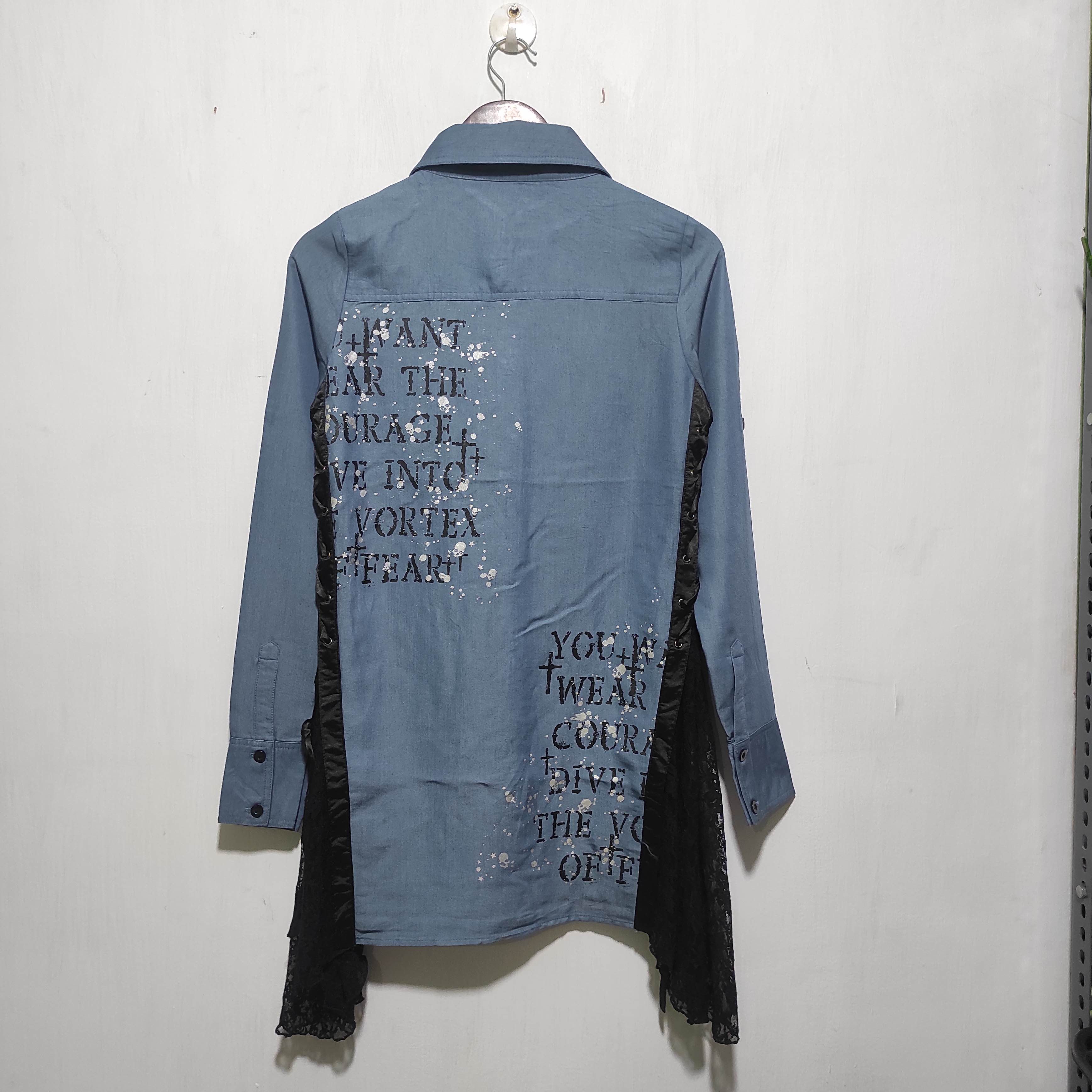 Hysteric Glamour Ghost of Harlem Poem Shirt Button Up i6w9 style Size S / US 4 / IT 40 - 14 Thumbnail