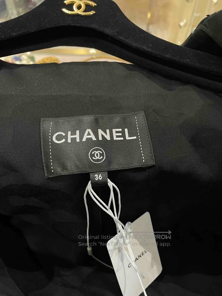 Chanel Chanel 22c black and white cc sequin striped jacket Size XS / US 0-2 / IT 36-38 - 5 Thumbnail