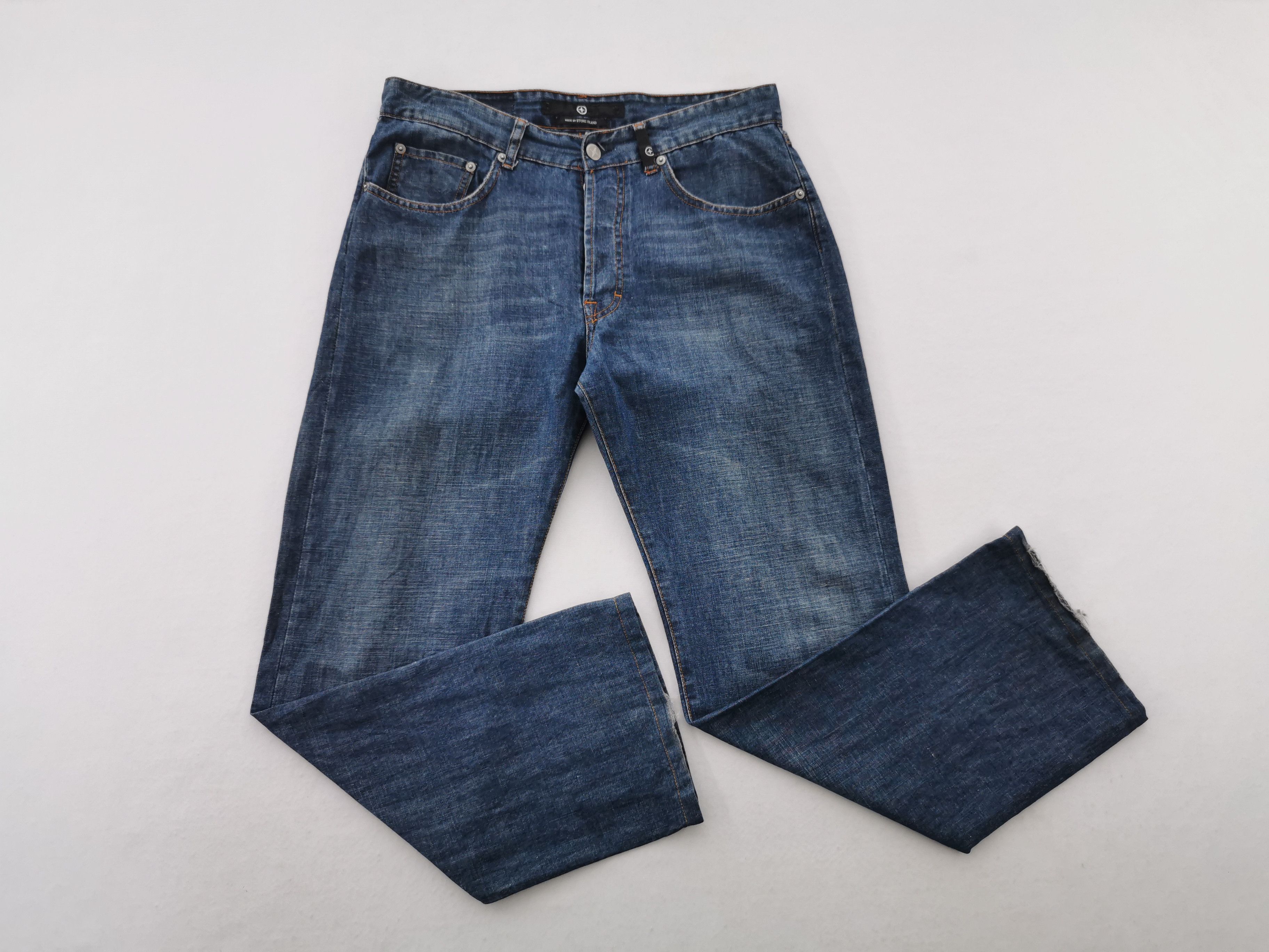 Stone Island Distressed Vintage Stone Island Denim Jeans Size 30 Size US 30 / EU 46 - 4 Thumbnail