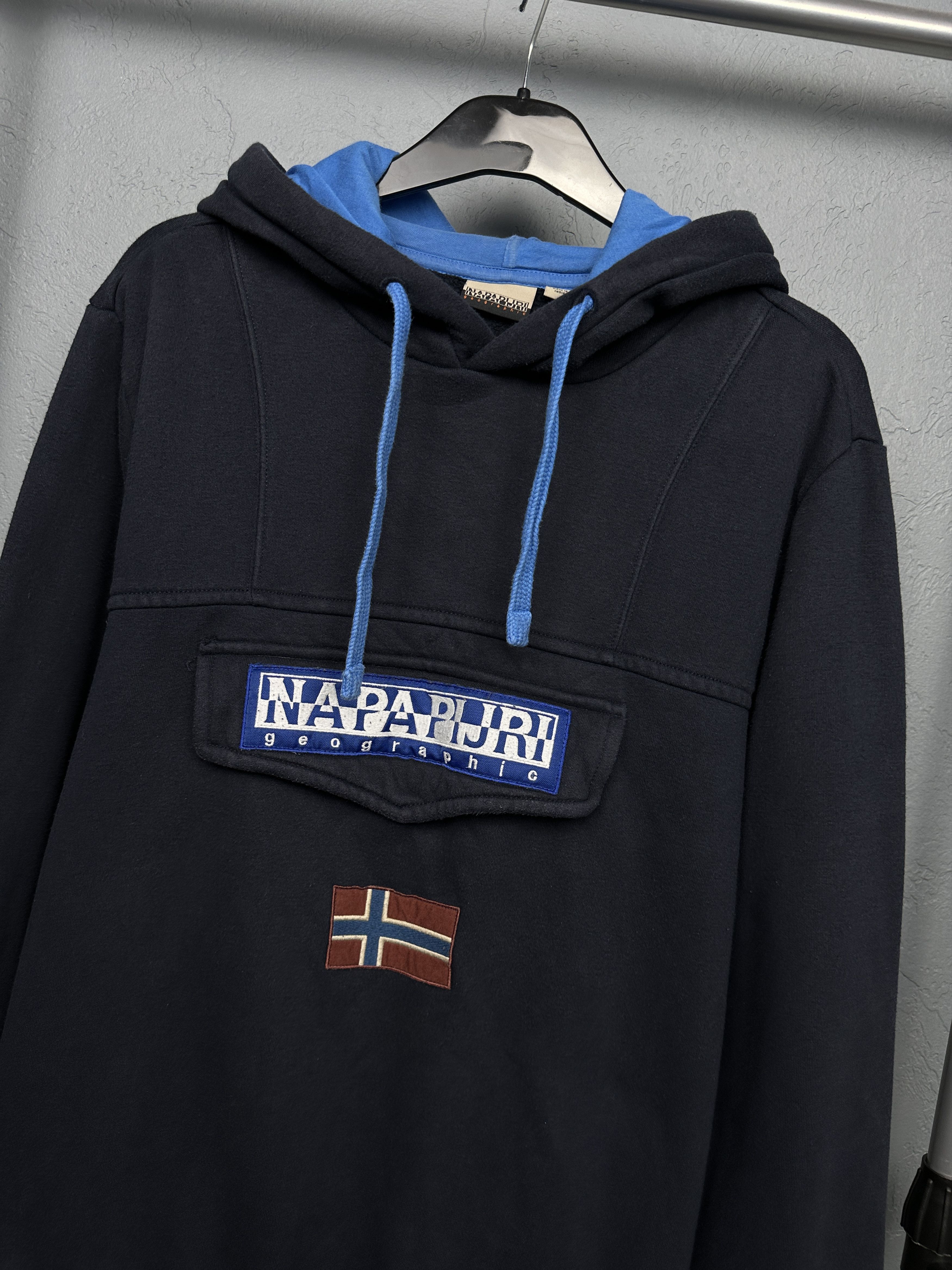 Napapijri Napapijri Mens Big Logo Hoodie Size US XL / EU 56 / 4 - 2 Thumbnail