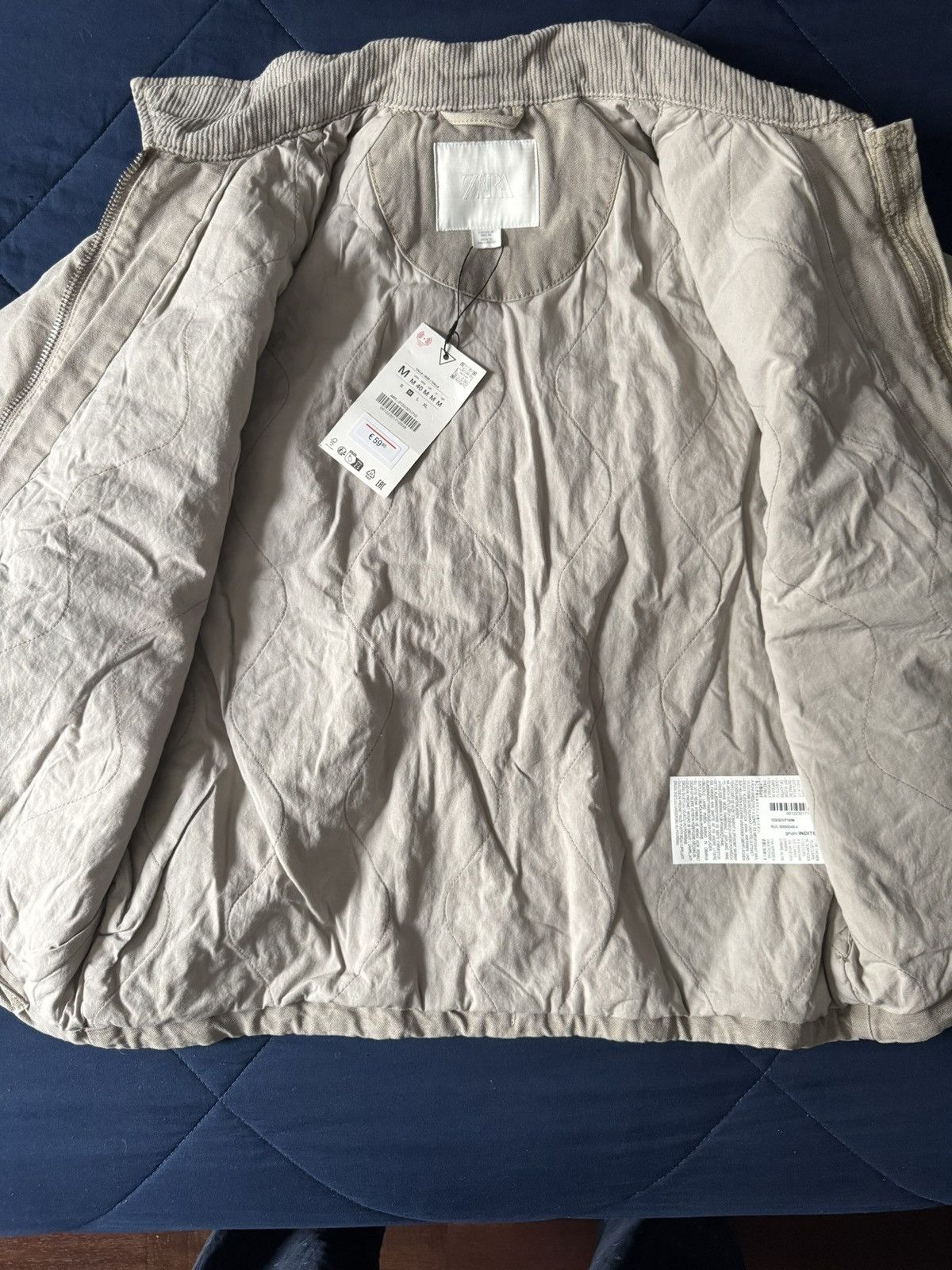 Zara Beige bomber jacket Size US M / EU 48-50 / 2 - 3 Thumbnail