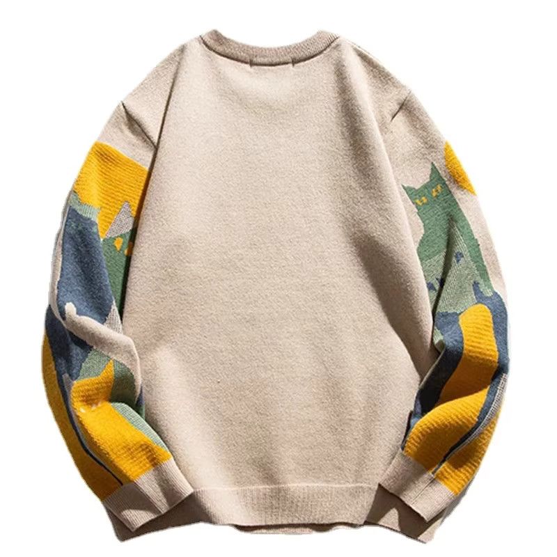 Japanese Brand × Vintage Retro Cartoon Full Cat Fluffy Knitwear Sweater Casual Loose Size US M / EU 48-50 / 2 - 2 Thumbnail