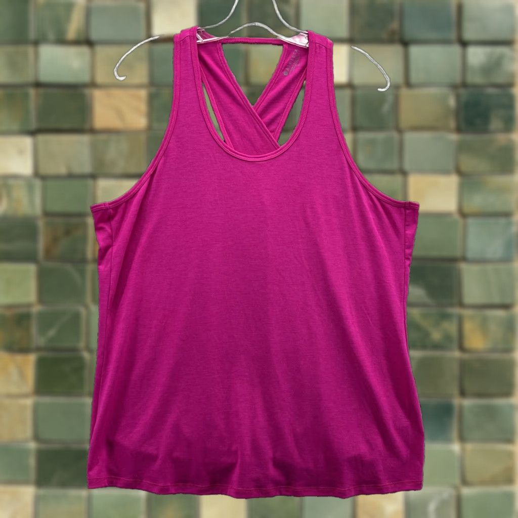 Athleta Athleta Tank Women M Magenta Cross Back Running Yoga Y2k Athleisure Gym Breathable Lightweight Size M / US 6-8 / IT 42-44 - 1 Thumbnail