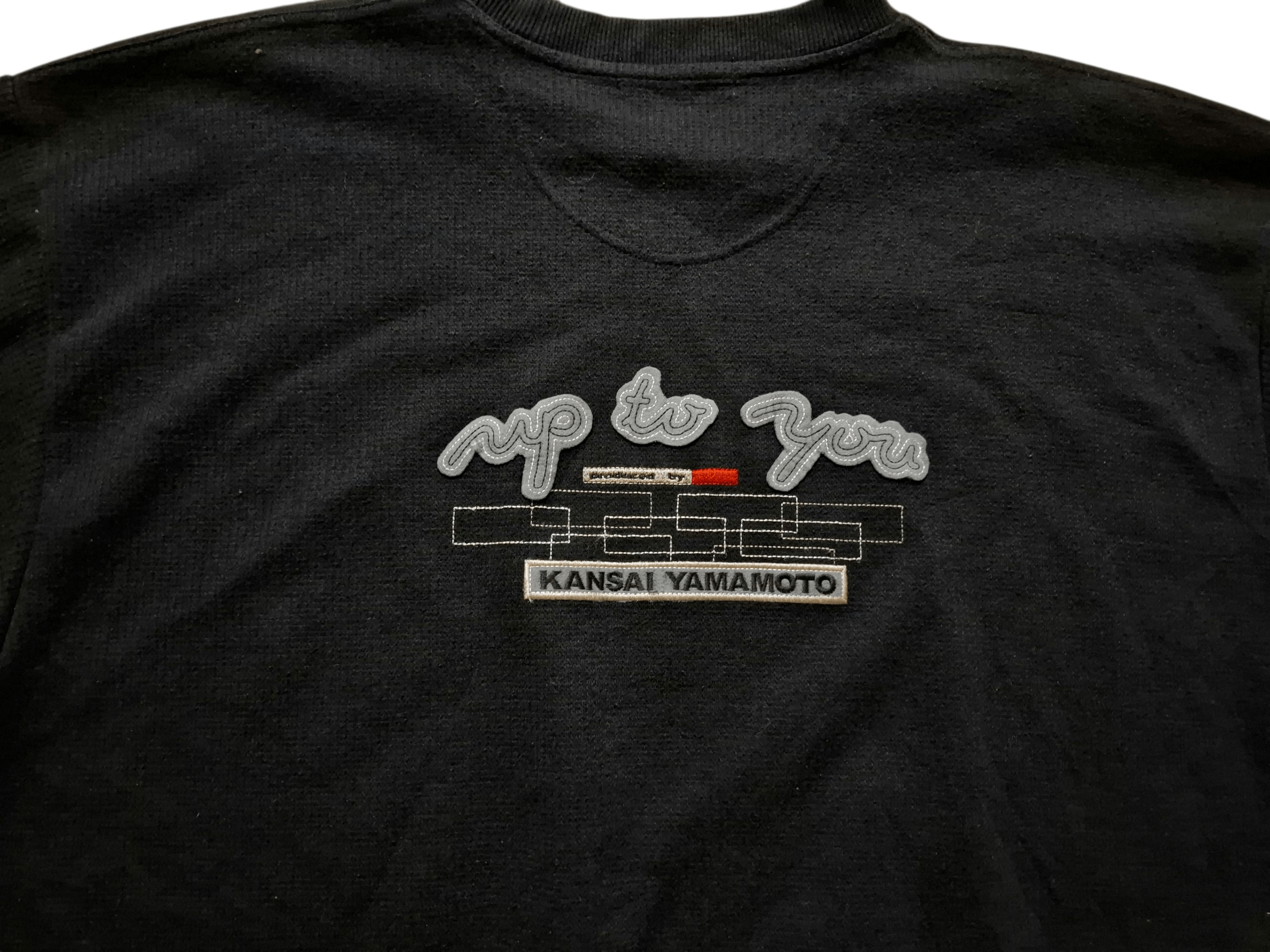 Kansai Yamamoto KANSAI YAMAMOTO "Up To You" Vintage Black Sweatshirt Jumper Size US XL / EU 56 / 4 - 10 Thumbnail