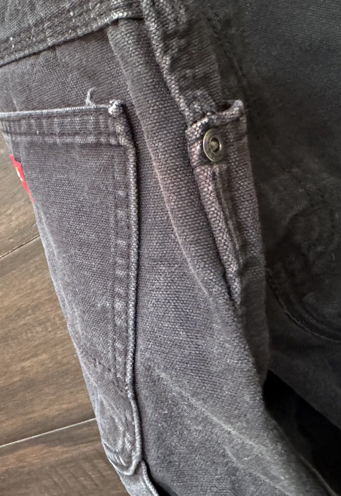 Dickies Vintage Dickies Baggy Carpenter Pants Washed Black Size US 38 / EU 54 - 8 Thumbnail