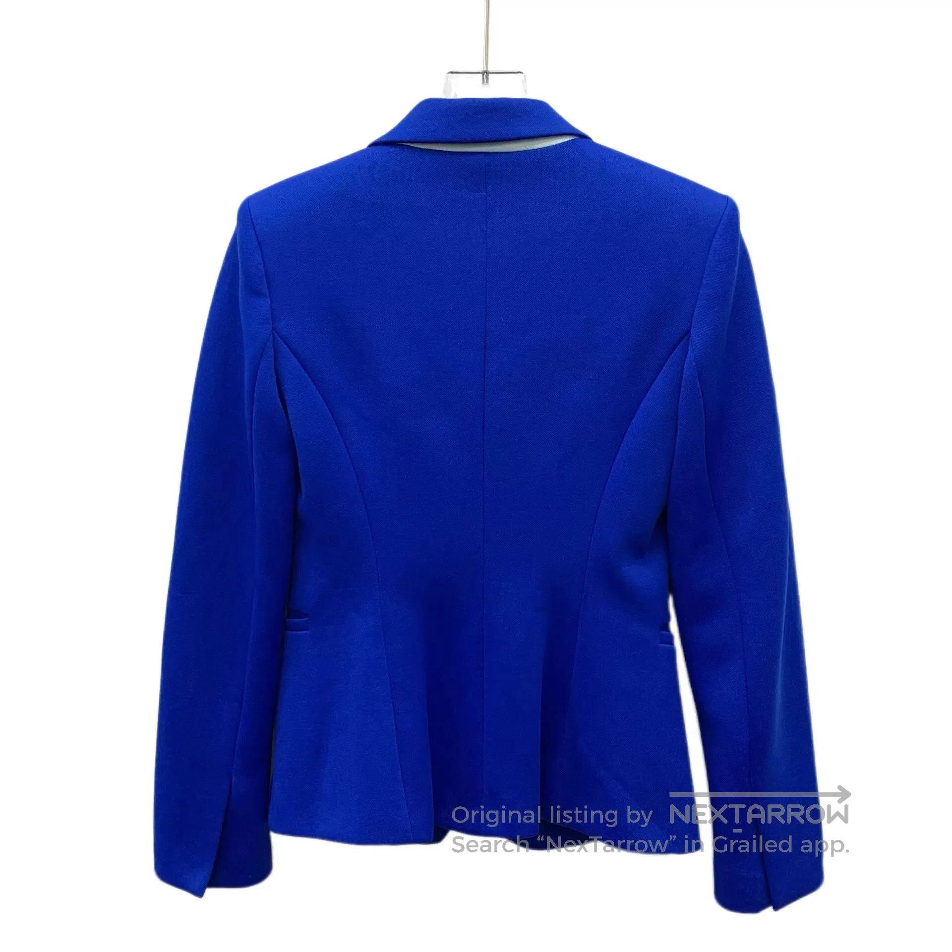 Pinko Pinko Dark Blue Cotton Lapel Single-Button Blazer. Size S / US 4 / IT 40 - 2 Thumbnail