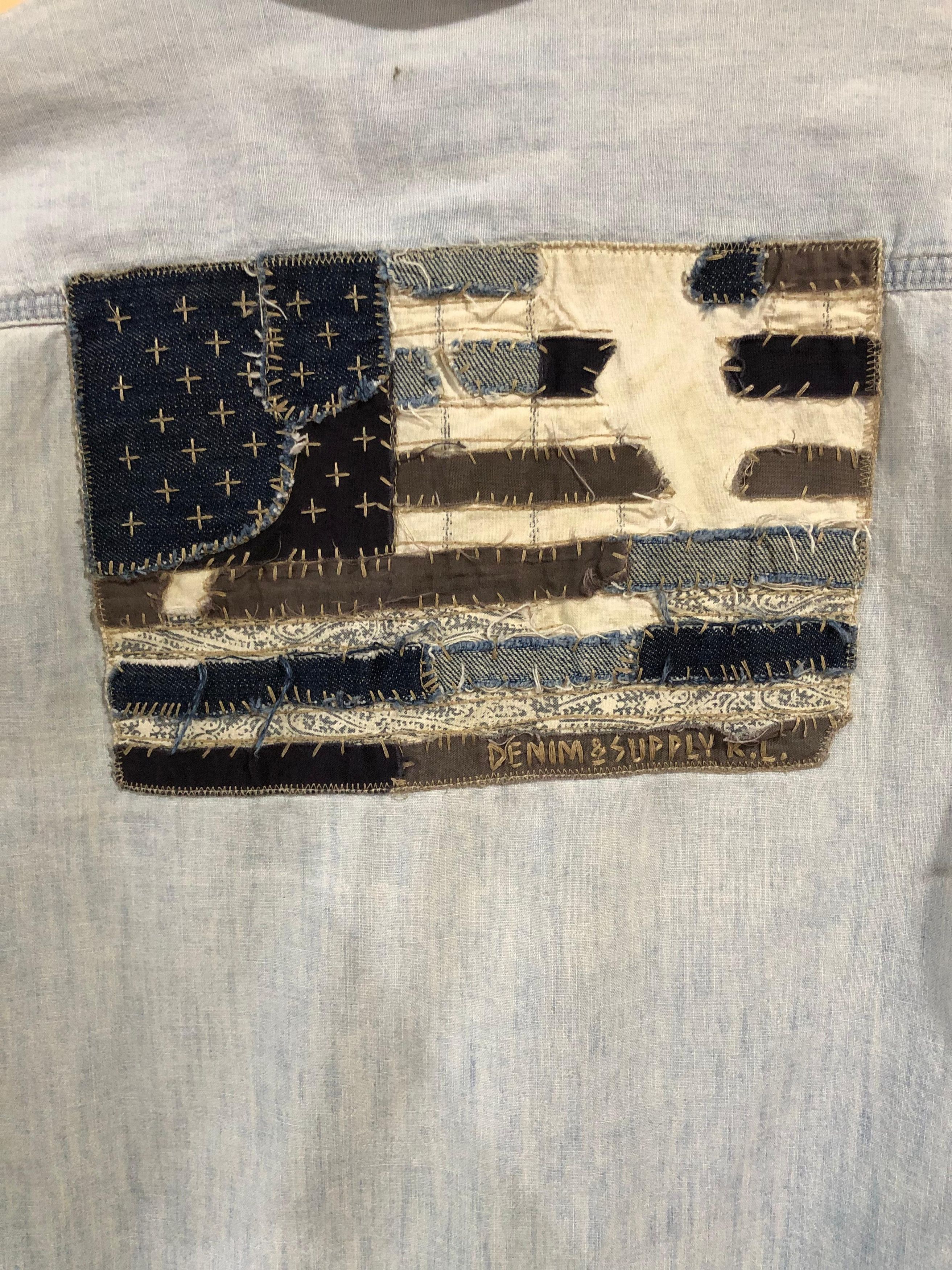Denim & Supply Ralph Lauren Ralph lauren denim & supply patchwork flag vintage Size US M / EU 48-50 / 2 - 3 Thumbnail