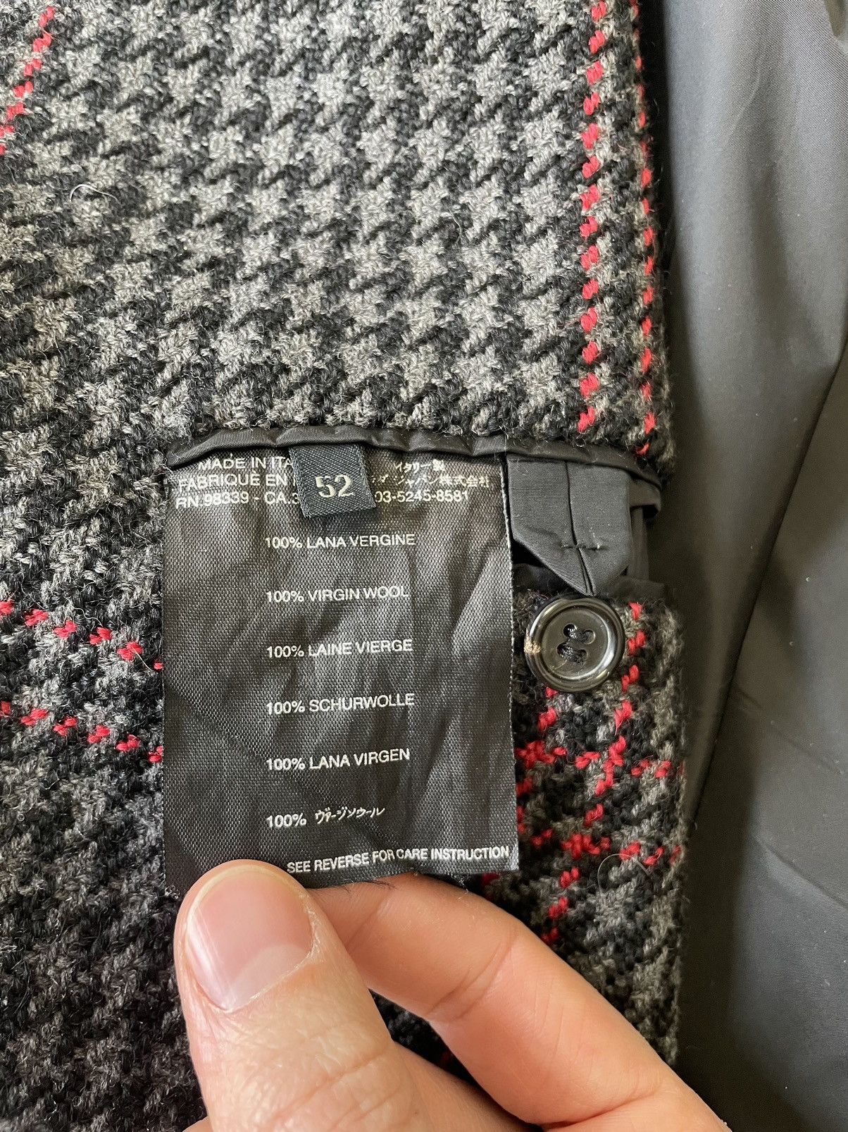 Prada Mid 2000s Check Wool Overcoat Size US XL / EU 56 / 4 - 13 Thumbnail