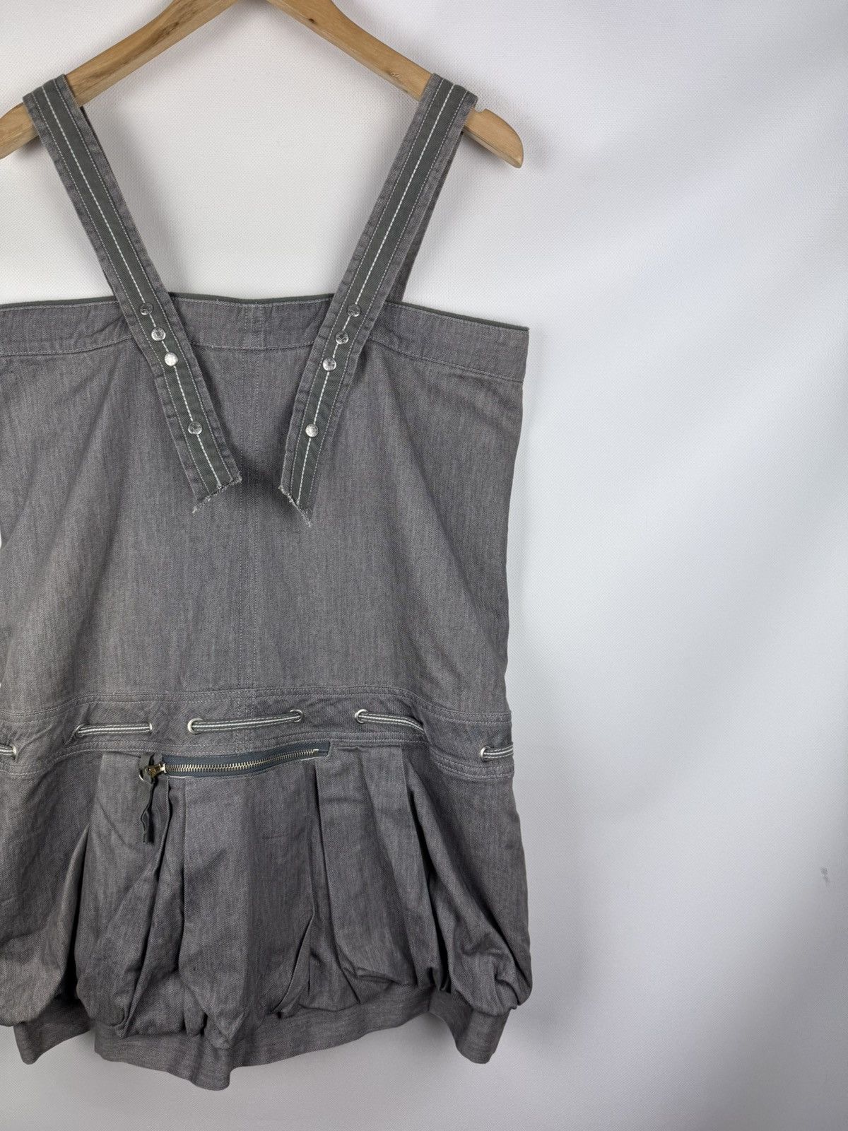 Marithe + Francois Girbaud Marithe Francois Girbaud Avant-Garde Denim Corset Dress Size XL / US 12-14 / IT 48-50 - 14 Thumbnail