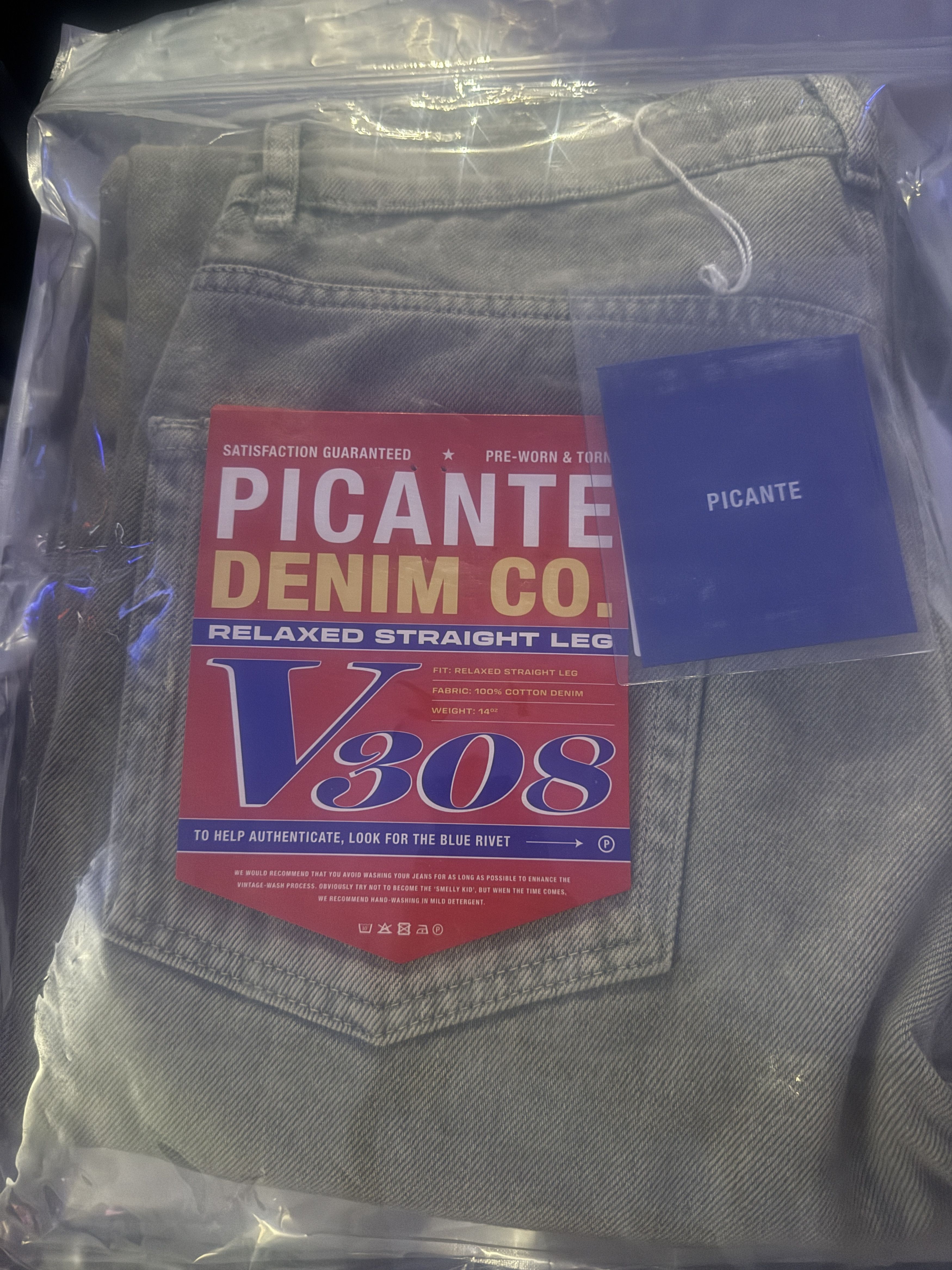 Other Picante Straight Leg Jeans v308 (Hemmed to 28" Inseam) Size US 30 / EU 46 - 9 Thumbnail