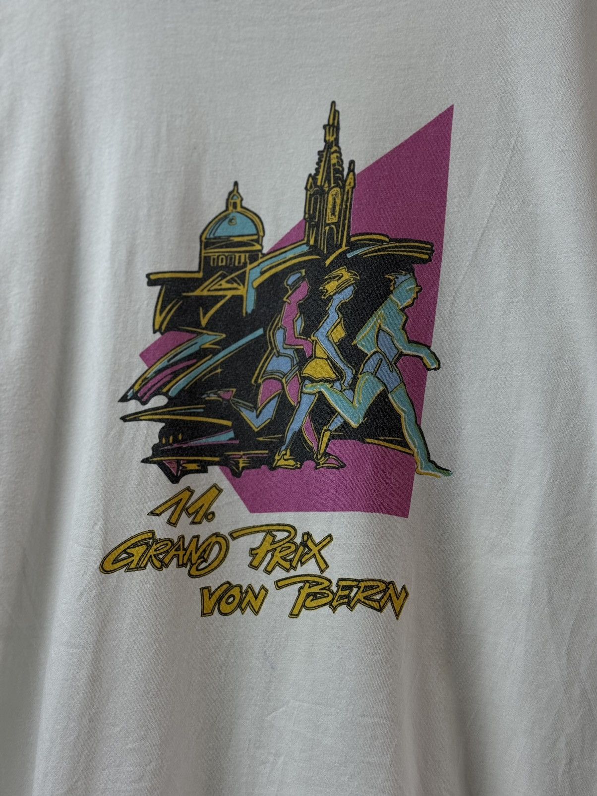 Asics Vintage Asics Grand Prix Von Bern 1997 T-shirt Size US XL / EU 56 / 4 - 4 Thumbnail