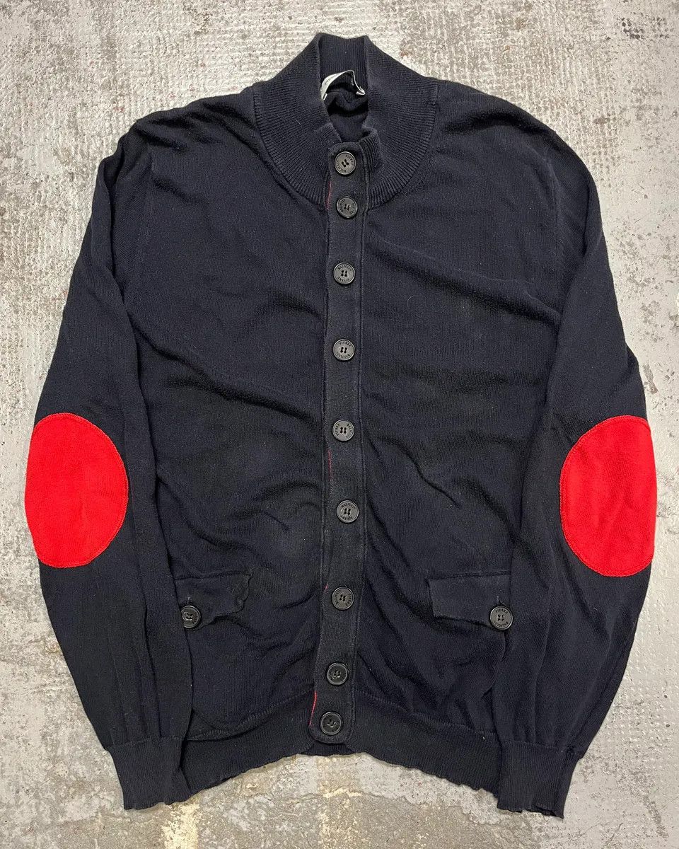 Pierre Balmain Pierre Balmain Navy & Orange Contrast Stitch Cardigan Size US S / EU 44-46 / 1 - 1 Thumbnail