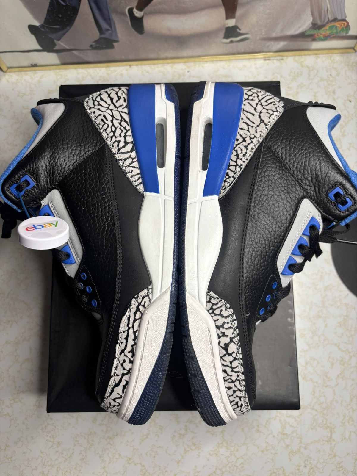 Jordan Brand Jordan Retro 3 ‘sport blue’ Size US 10 / EU 43 - 4 Thumbnail