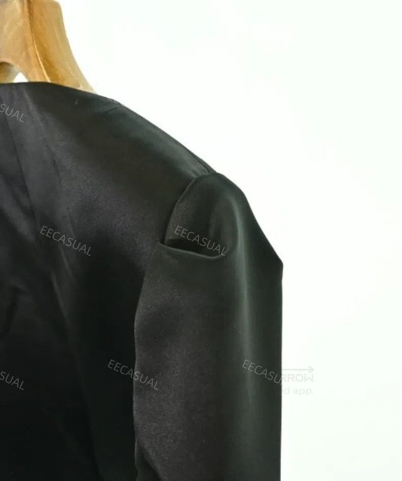 Comme des Garcons Comme Des Garcons Black Spiked Collar Glossy Jacket Size XS / US 0-2 / IT 36-38 - 6 Thumbnail