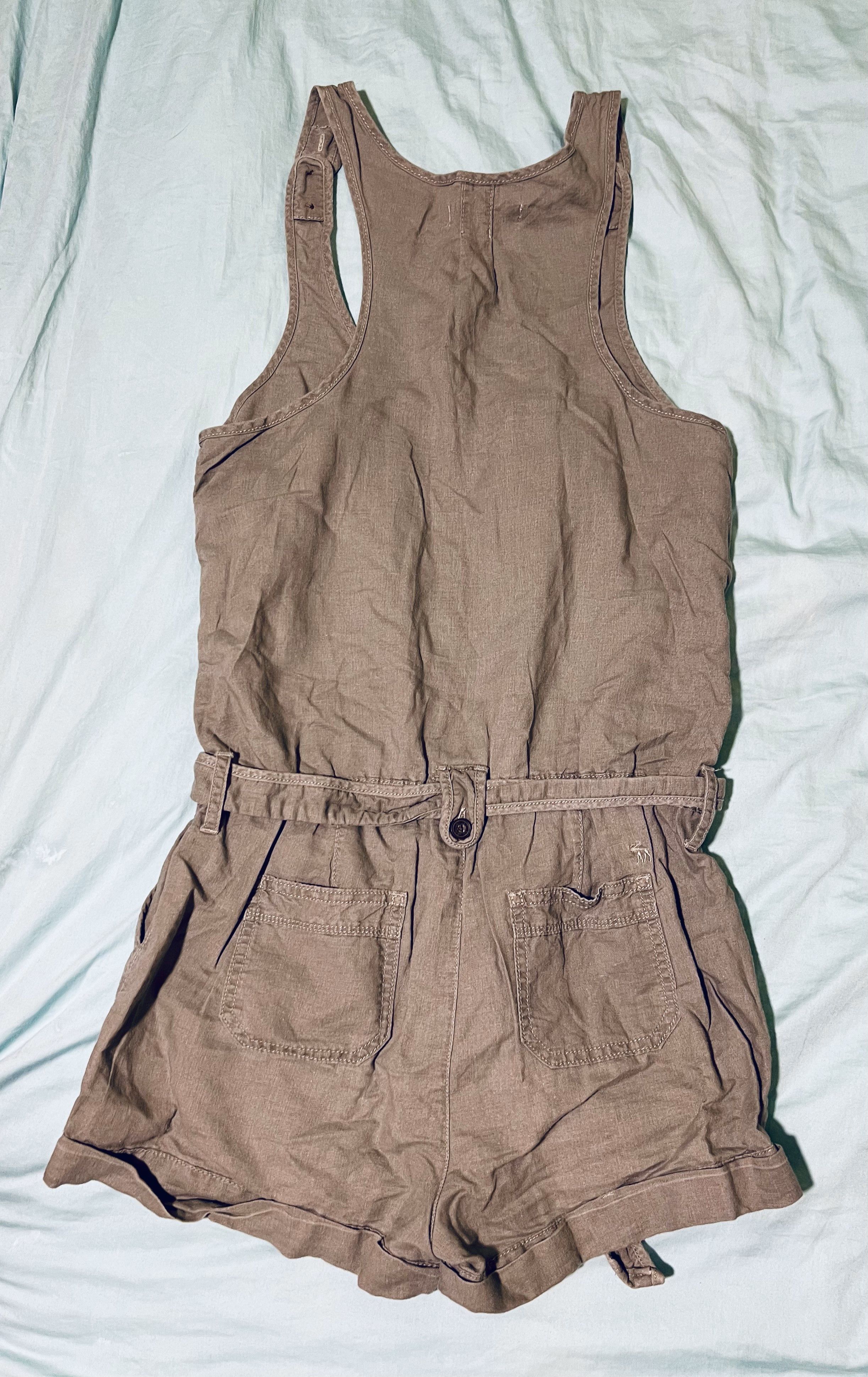 Abercrombie & Fitch Linen Jumpsuit Size 32" / US 10 / IT 46 - 6 Thumbnail