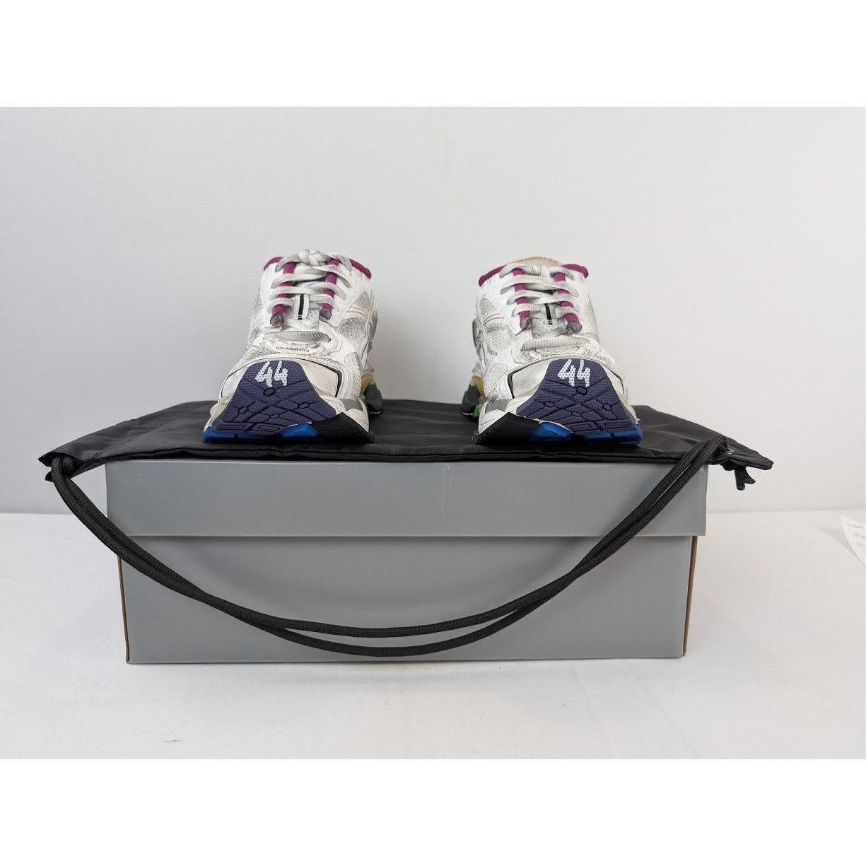 Balenciaga o1rshd1 Q:3 / Mesh Gardient Runner in White/Multicolor Size US 11 / EU 44 - 19 Thumbnail