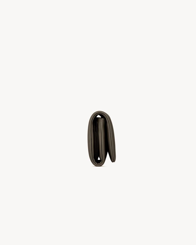 Saint Laurent Paris o1b1hav111125 Size: OS / Calypso Compact Wallet in Lambskin Size ONE SIZE - 3 Thumbnail