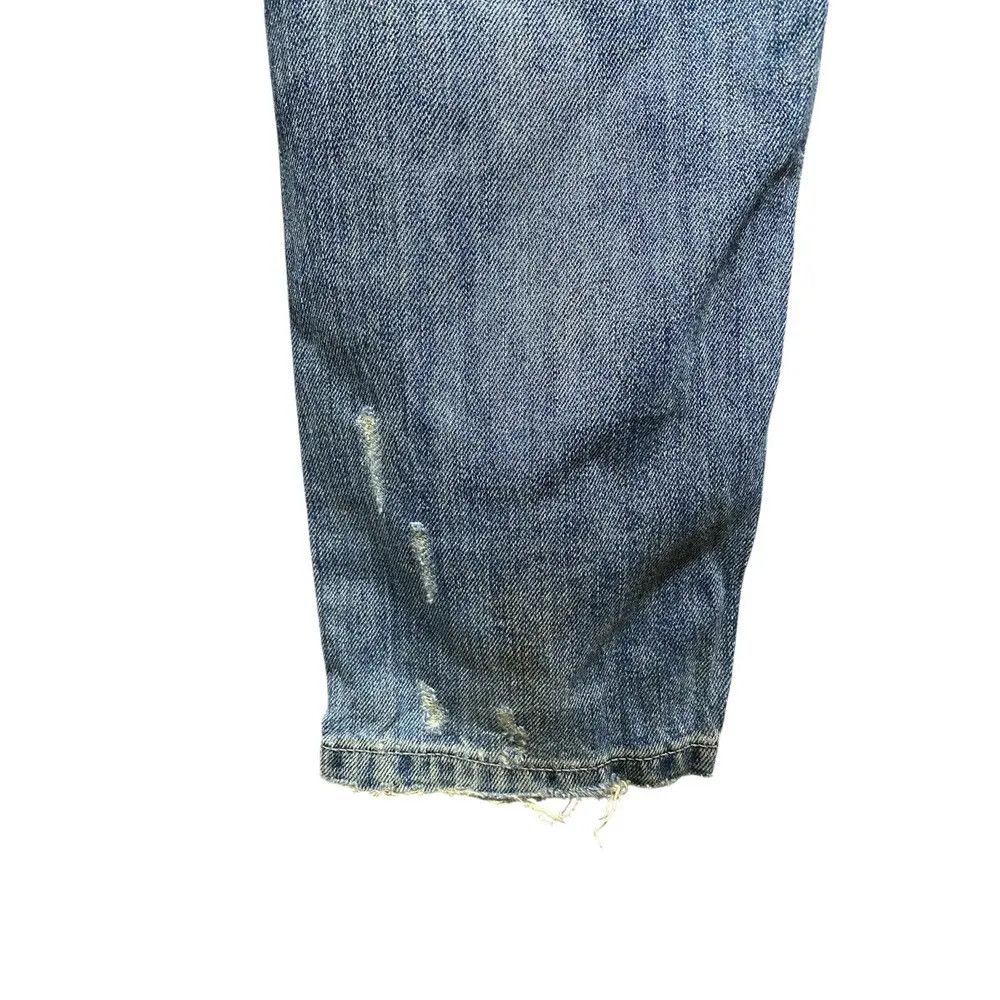 HYDROGEN Hydrogen Luxury Sportwear Jeans Distressed Bones Design Size US 31 - 5 Thumbnail