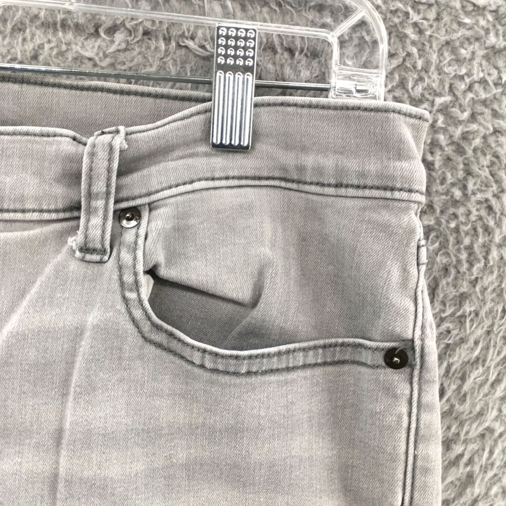 Banana Republic Banana Republic Skinny Jeans Womens 32/14 Gray Denim Mid Rise Zip Jeans Womens 32 Gray Denim Skinny Mid Rise Zip Size 24" / US 00 / IT 34 - 3 Thumbnail