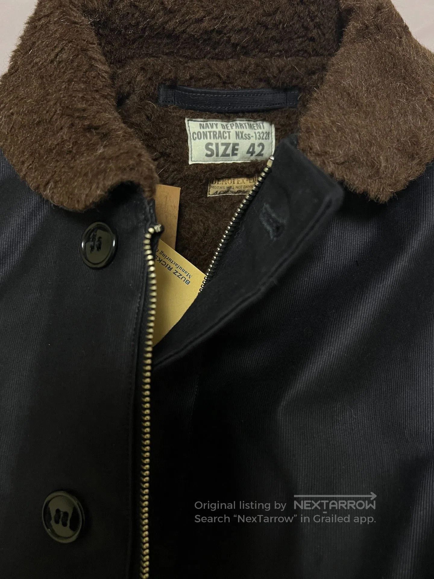 Buzz Rickson's Buzz Rickson's N1 Alpaca Military Jacket. Size US XS / EU 42 / 0 - 3 Thumbnail
